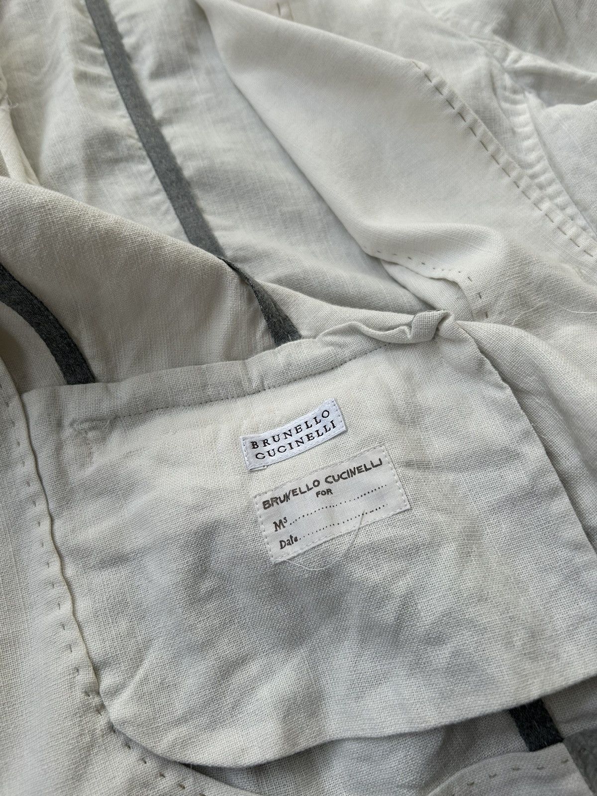 Brunello Cucinelli × Vintage Brunello Cucinelli linen jacket Size M / US 6-8 / IT 42-44 - 7 Thumbnail