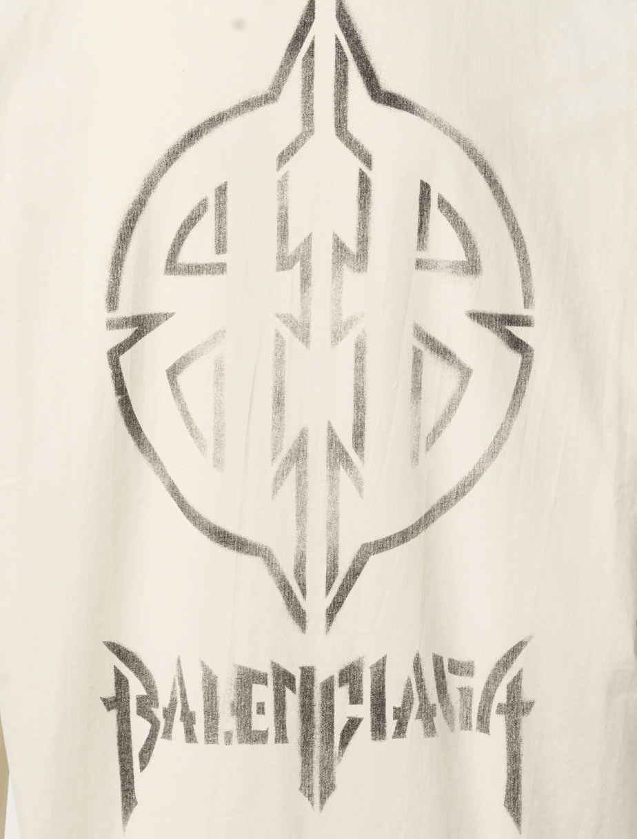 Balenciaga Balenciaga BB Metal Stencil T shirt Size US M / EU 48-50 / 2 - 2 Thumbnail