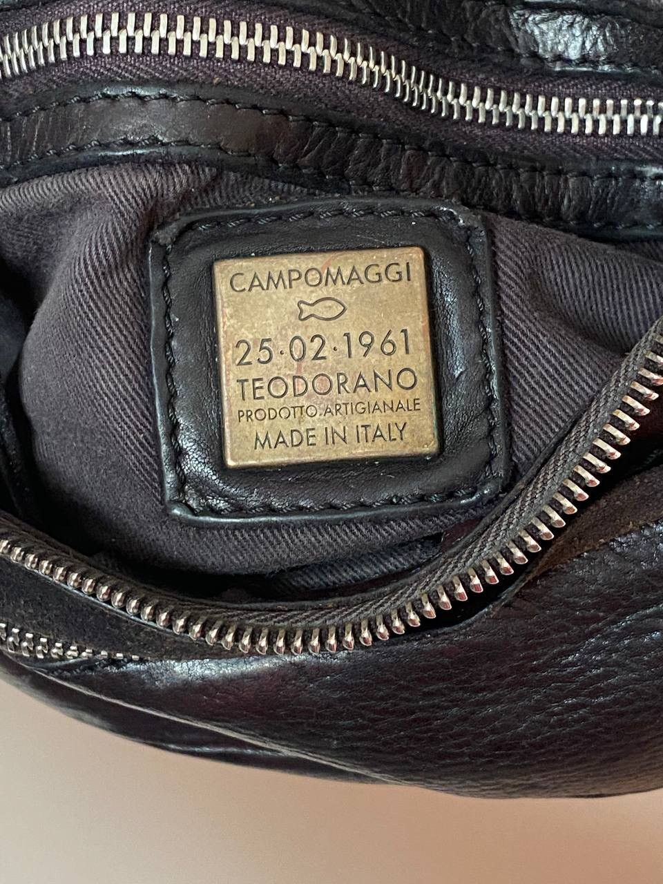 Vintage Campomaggi Sling Crossbody Bag Distressed Leather Easy Size ONE SIZE - 12 Thumbnail