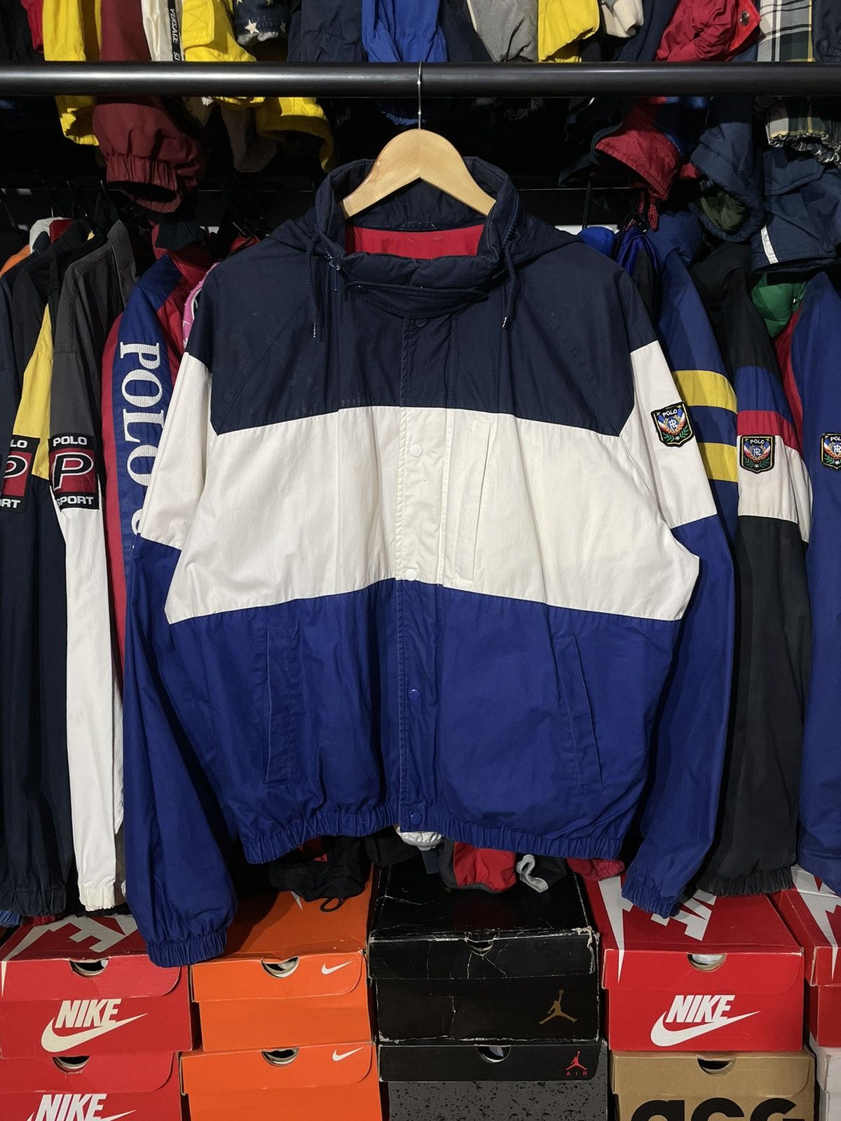 Polo Ralph Lauren × Vintage Jacket Polo Uni Crest Vintage Size US XL / EU 56 / 4 - 1 Thumbnail
