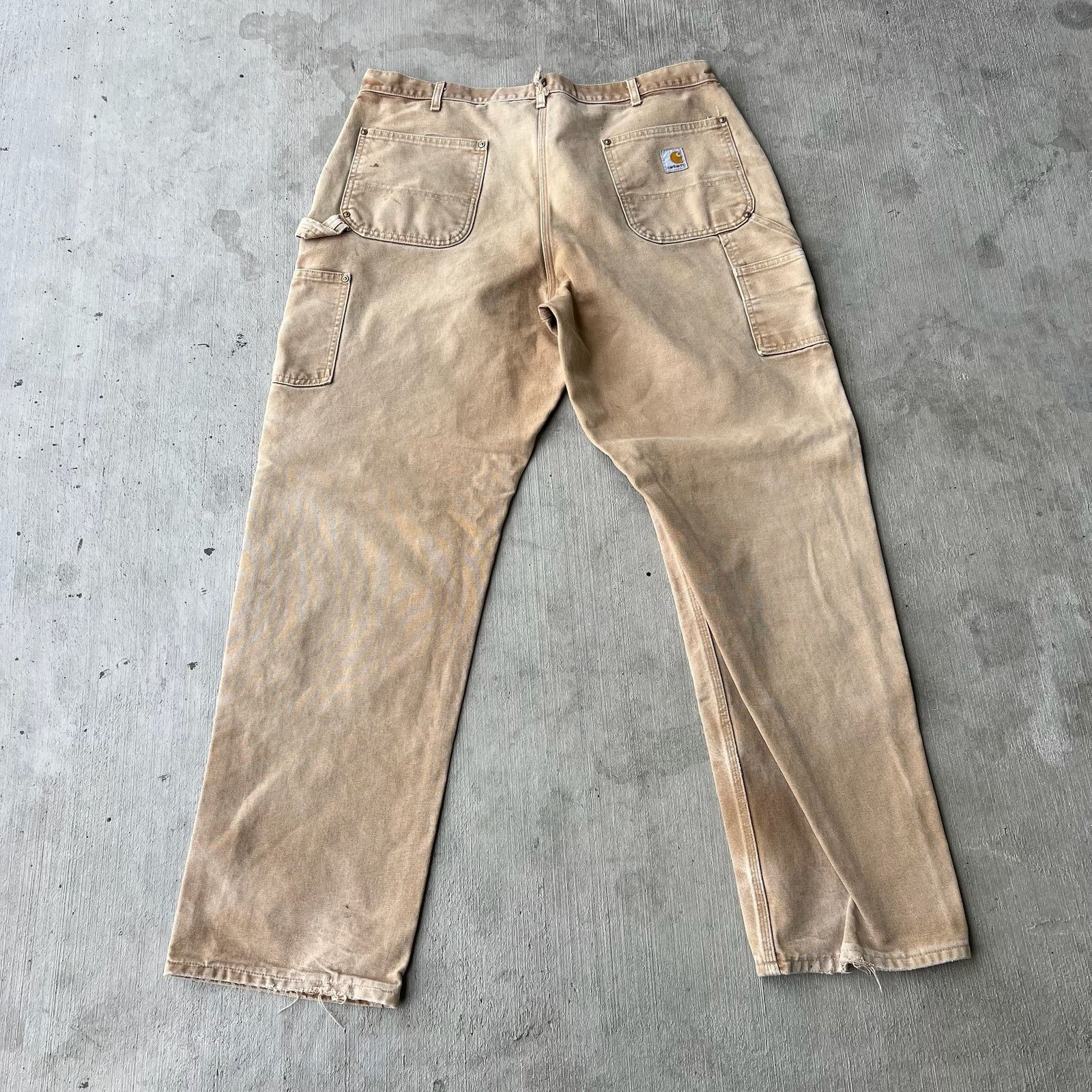 Carhartt × Vintage Carhartt brown faded double knee work wear carpenter pants Size US 37 - 4 Thumbnail