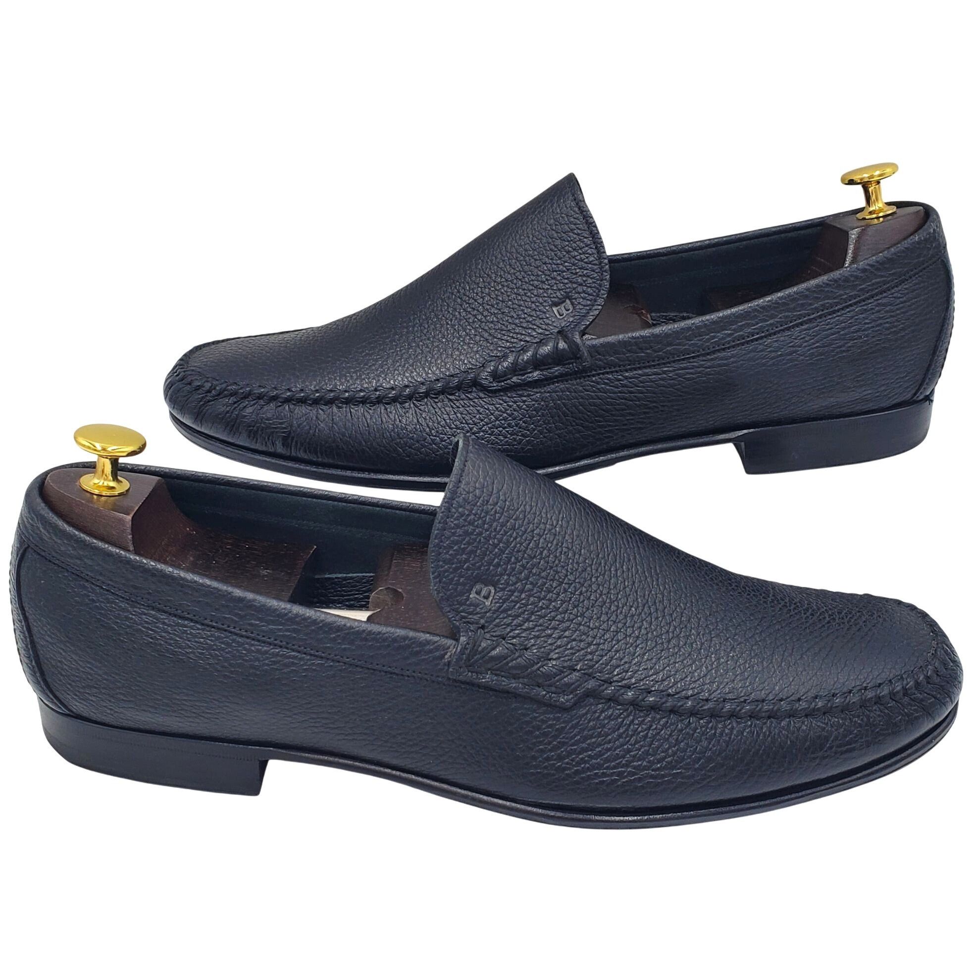 Bally Bally Switzerland Callan Men's size 12 Black Pebble Leather Size US 12 / EU 45 - 10 Thumbnail
