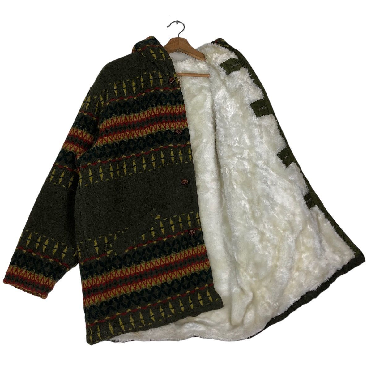 Japanese Brand 🔥90’s Vintage Wool Jacket Navajo Aztec Design Horse Power Size US L / EU 52-54 / 3 - 10 Thumbnail