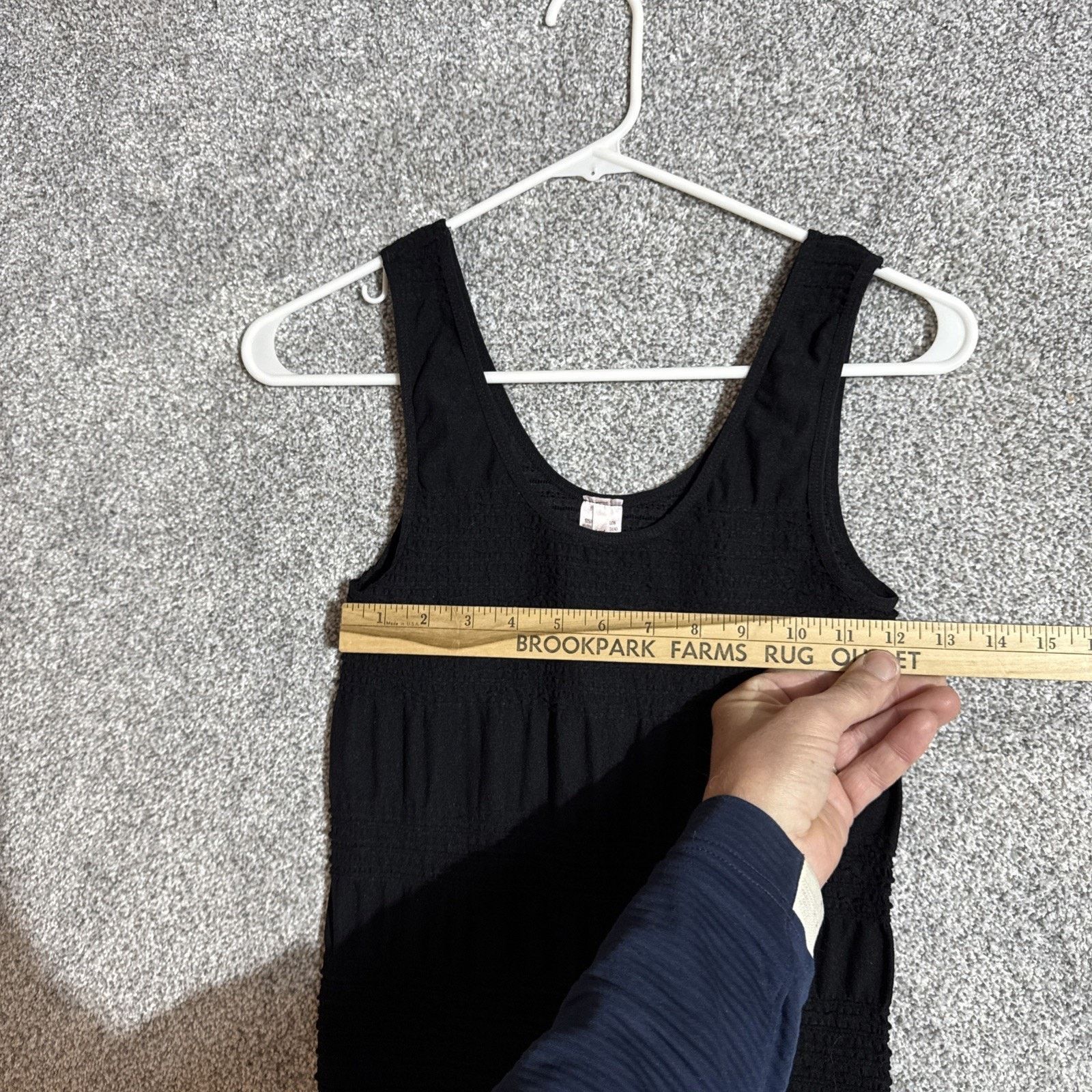 Other Retro Y2K Dress One Size Waffle Knit Bodycon Slinky Coquette Size ONE SIZE - 2 Thumbnail