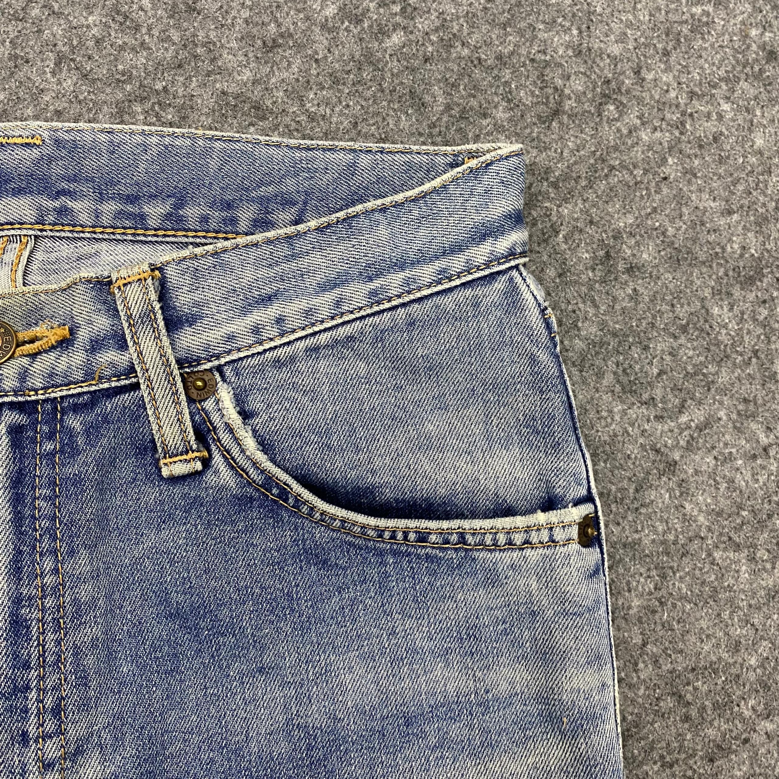 Edwin 💥Best Offer💥Vintage Edwin 502 Distressed Denim Size US 28 / EU 44 - 7 Thumbnail