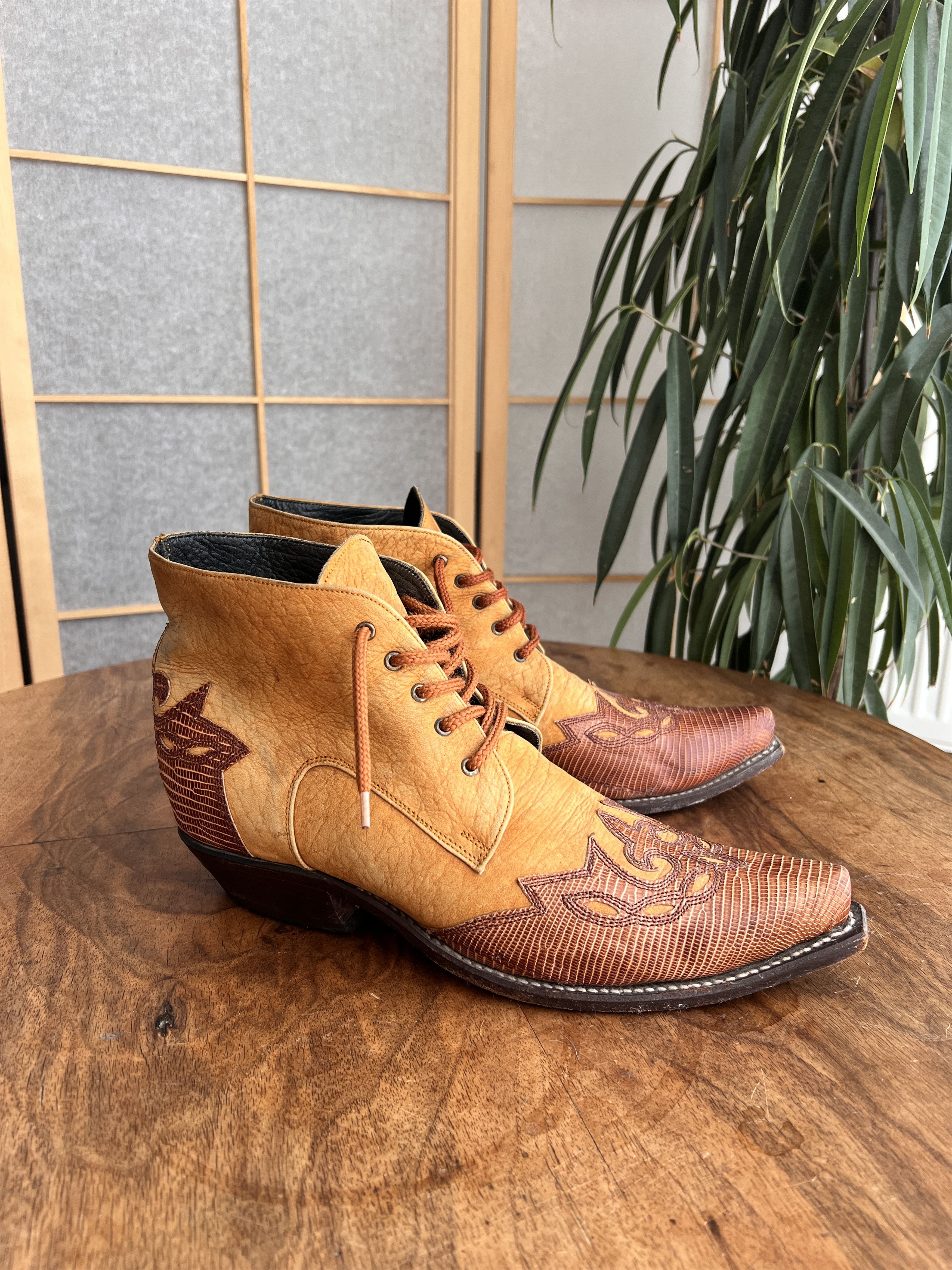Vintage Vintage 2000s Cowboy western leather boots avant garde Size US 8.5 / EU 41-42 - 1 Thumbnail