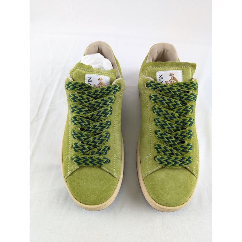 Lanvin o1rshd1 Lite Curb Low Top Sneakers in Asinth Green Size US 9 / EU 42 - 9 Thumbnail