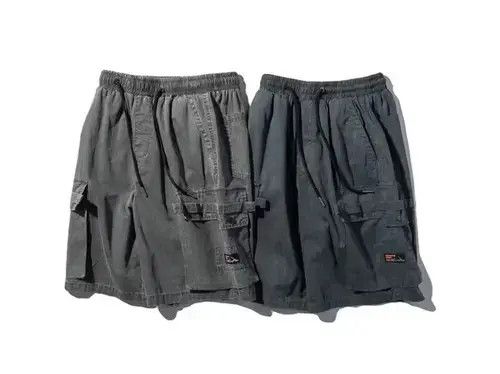 Jean 21SS Tokyo Union Washed Grey Worker Shorts Size US 32 / EU 48 - 4 Thumbnail