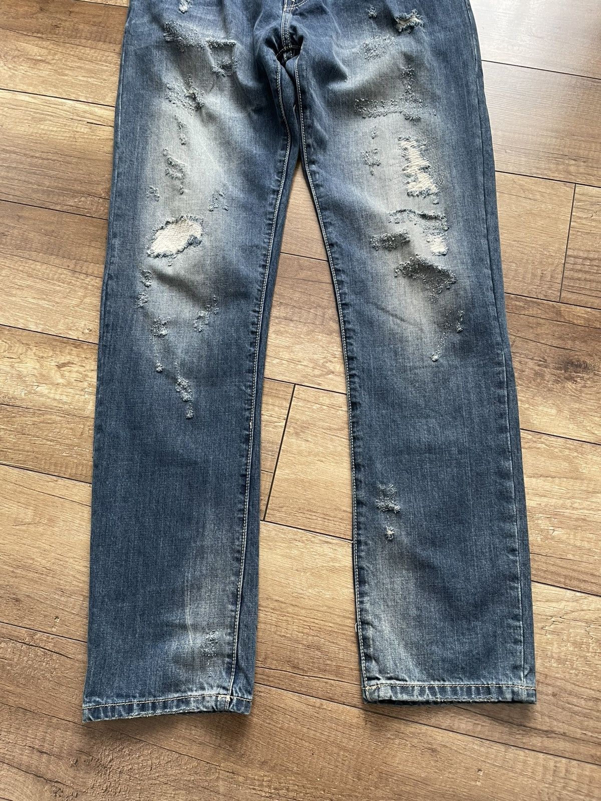 Roen Roen Japan Distressed Denim Jeans Size US 33 - 6 Thumbnail