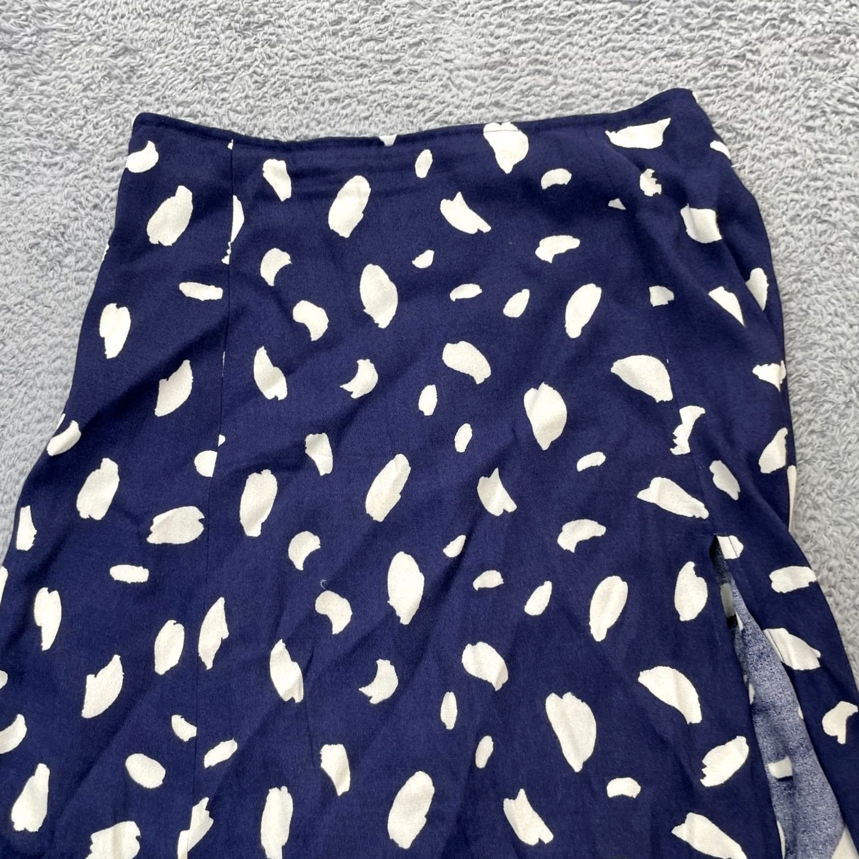 Reformation Reformation Skirt Womens 2P Petite Blue Zoe Side Slit Midi Zip Size 26" / US 2 / IT 38 - 5 Thumbnail