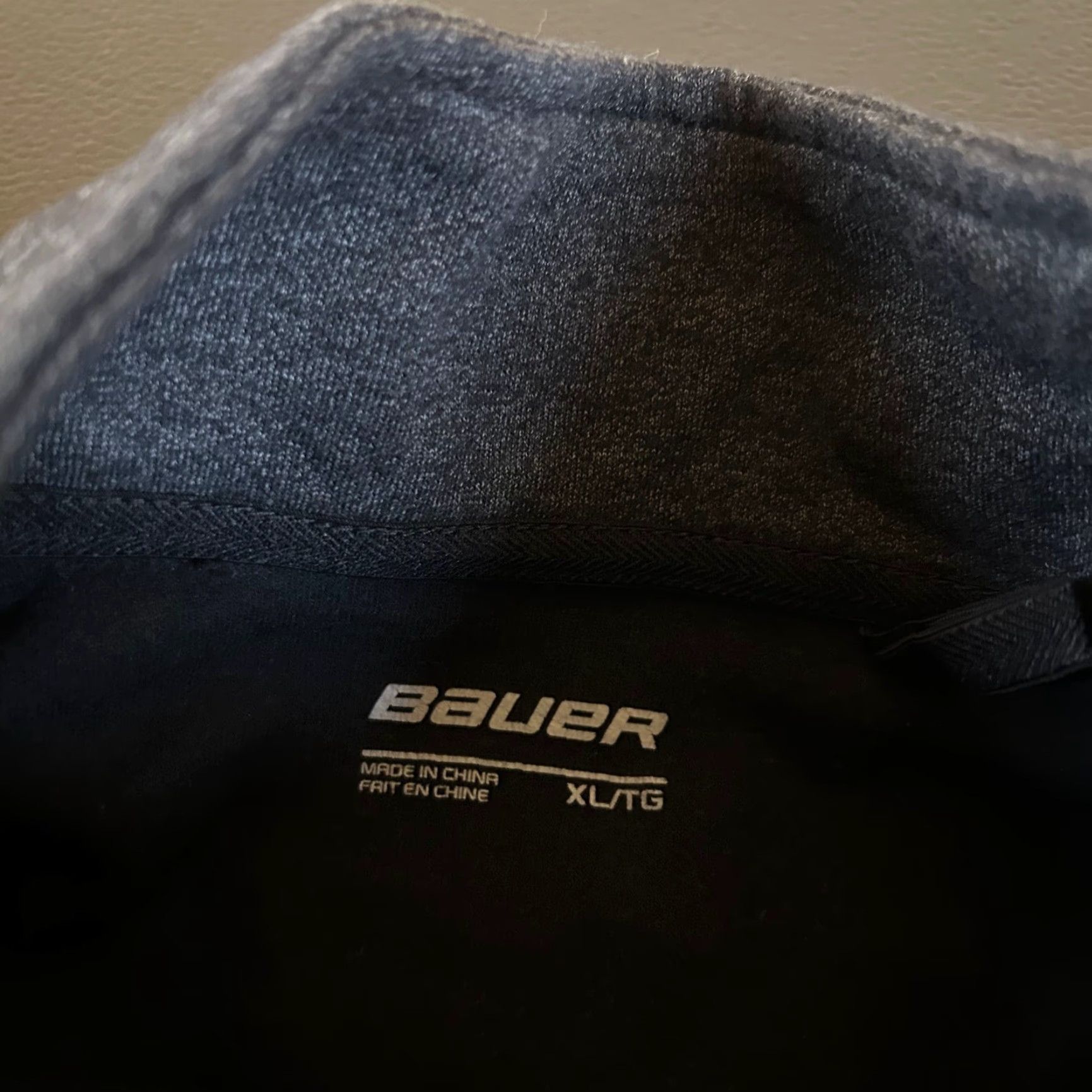 Vintage Bauer Pullover 1/4 Zip Long Sleeve Sweatshirt Mens XL Black Gray Knit Mock Neck Sweatshirt Athletic Top Sportswear Size US XL / EU 56 / 4 - 2 Thumbnail