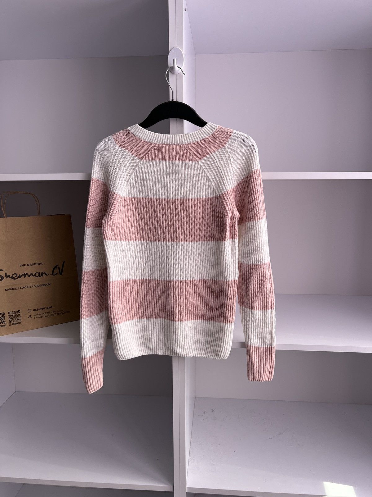 Lacoste × Vintage Vintage Lacoste Live Women’s Striped Knitted Warm Sweater Size XS / US 0-2 / IT 36-38 - 12 Thumbnail