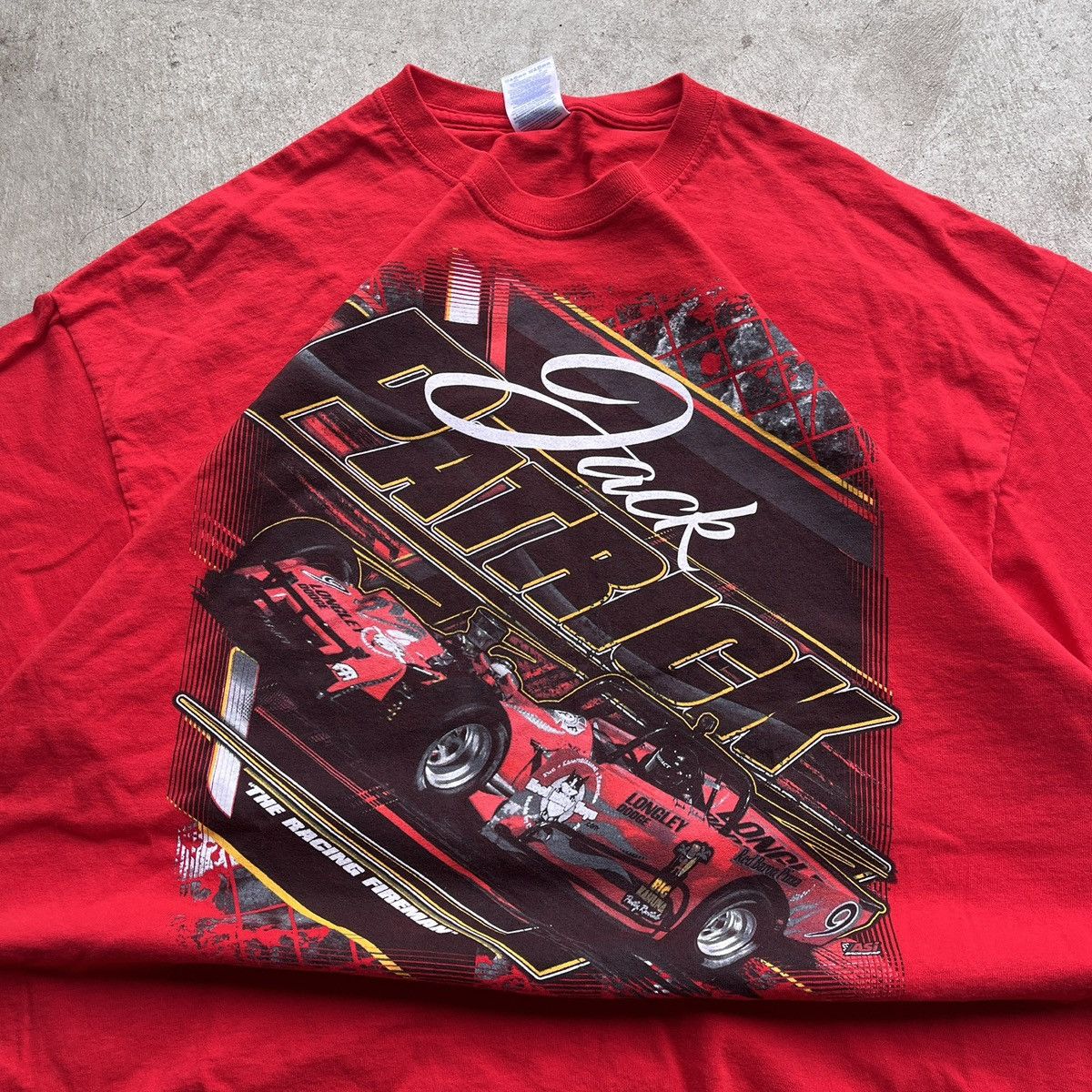 Gildan Vintage Jack Patrick NASCAR Red Graphic T Shirt Size US XXL / EU 58 / 5 - 2 Thumbnail