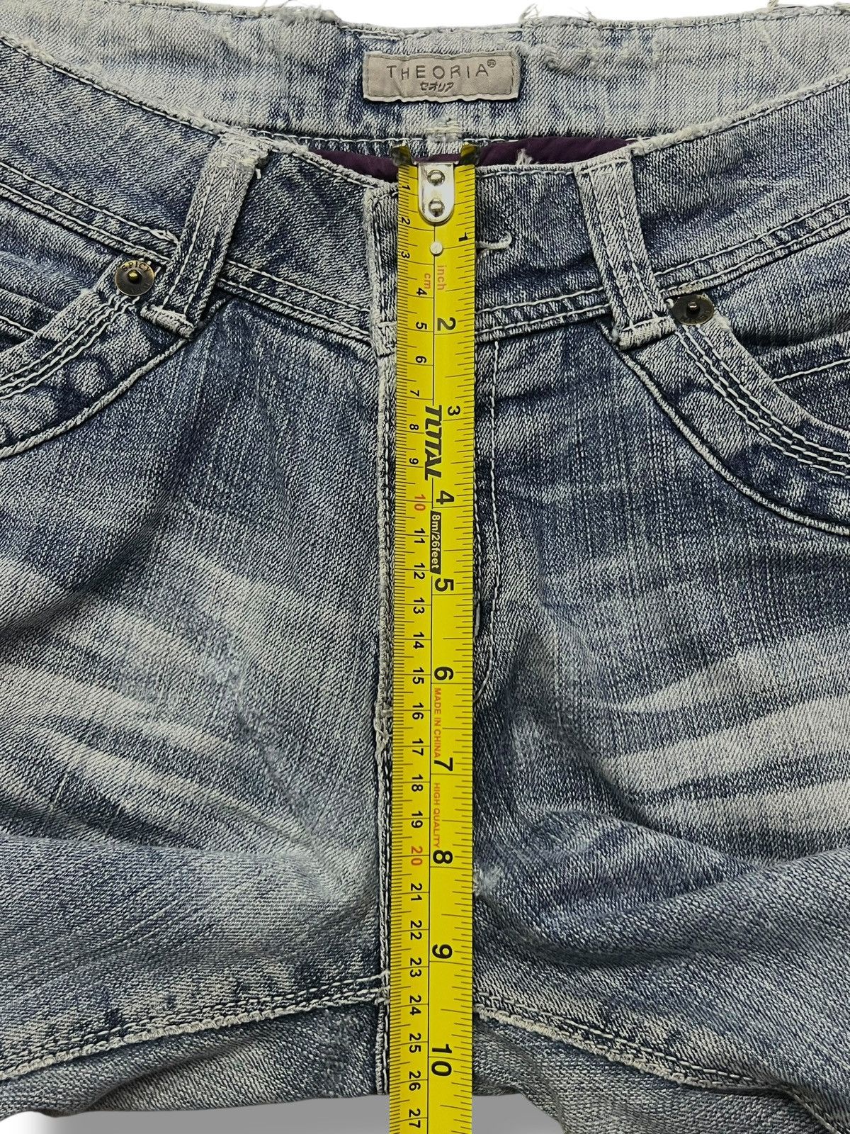 Japanese Brand Bootcut Vintage Theoria Spicy Denim Japan - Distressed Denim Size 30" / US 8 / IT 44 - 14 Thumbnail