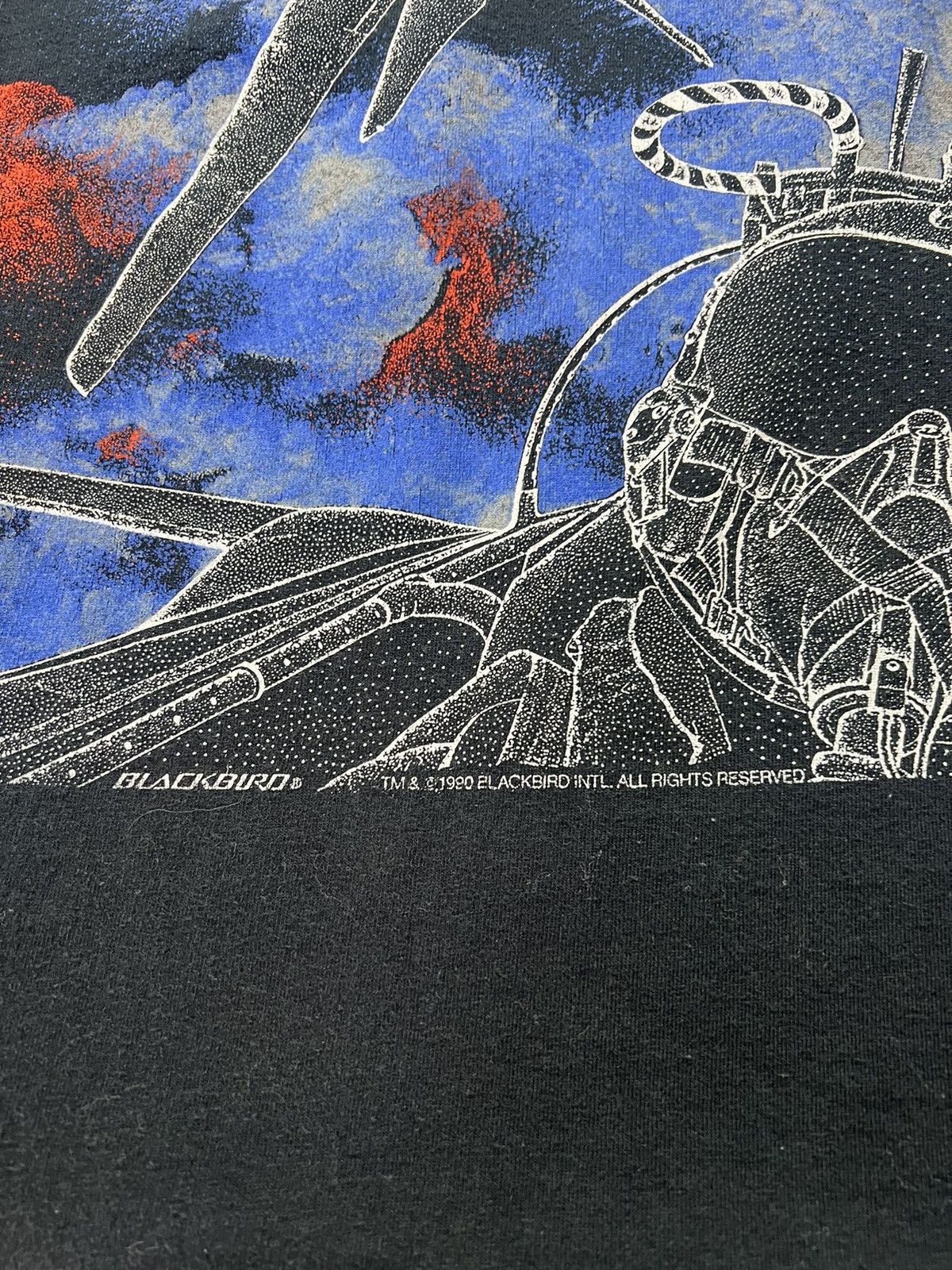 Gildan Vintage F-14 Tomcat Fighter Jet All Over Print Black Shirt Size US M / EU 48-50 / 2 - 3 Thumbnail