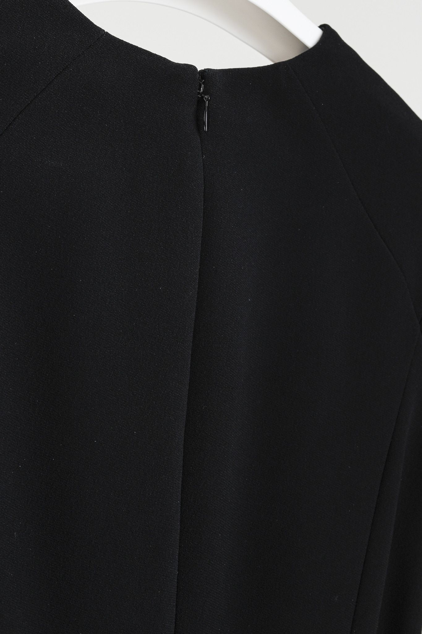Alexander McQueen Alexander McQueen Black Wool Crepe Pleated A-Line Dress Size M / US 6-8 / IT 42-44 - 6 Thumbnail