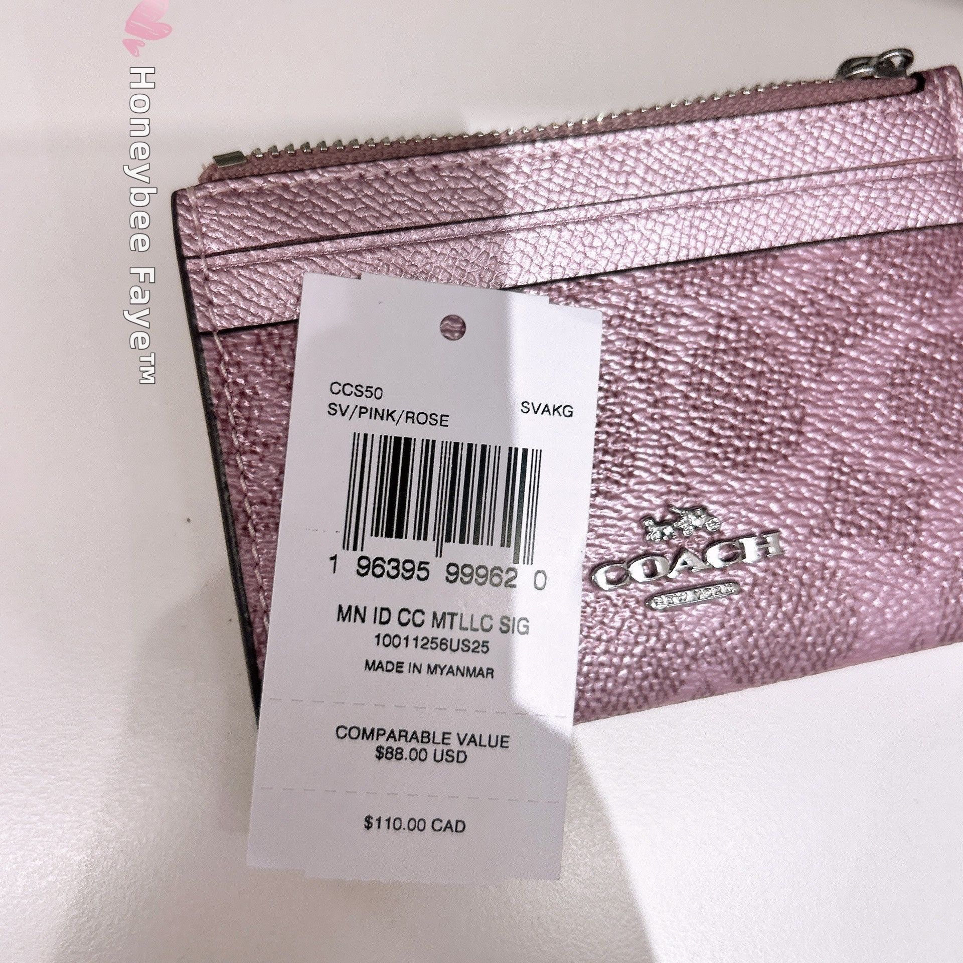 Coach Mini Skinny Id Case In Signature Canvas CCS50 Size ONE SIZE - 6 Thumbnail