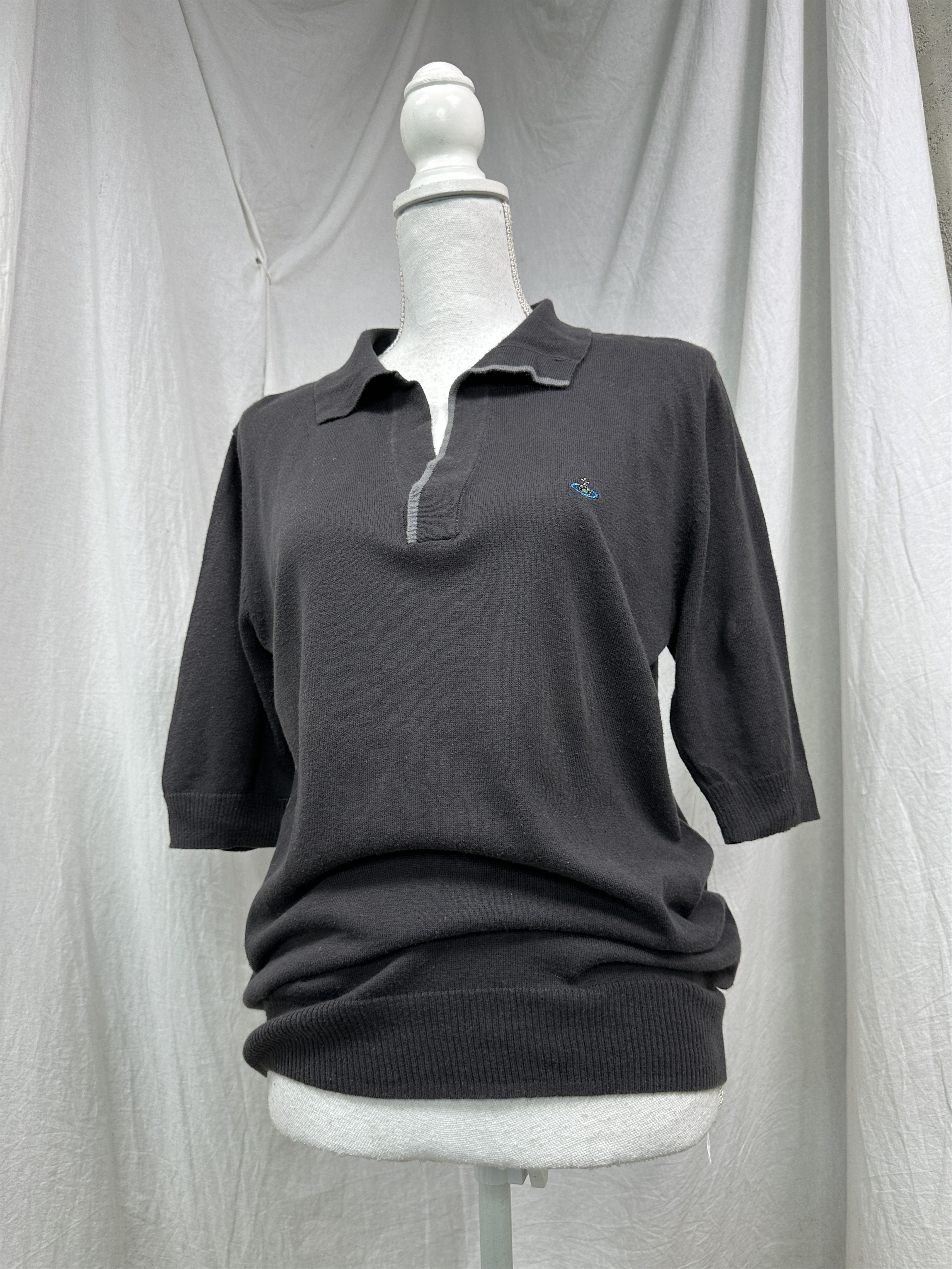 Vivienne Westwood Vintage Old Money Vivienne Westwood Sweater Polo T-shirt 00s Size XL / US 12-14 / IT 48-50 - 3 Thumbnail
