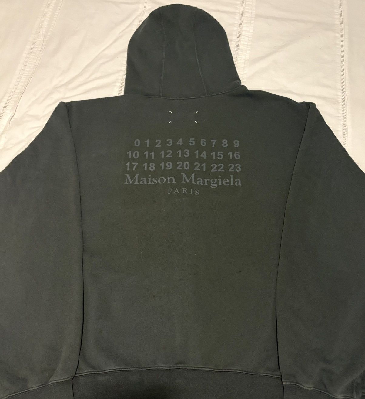 Maison Margiela Maison Margiela Numeric Logo Zipper Hoodie | Grailed