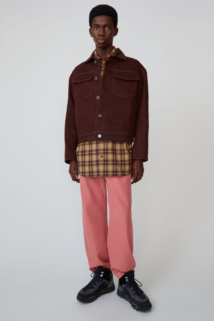 image of Acne Studios Work Jacket in Burgundy, Men's (Size Small)