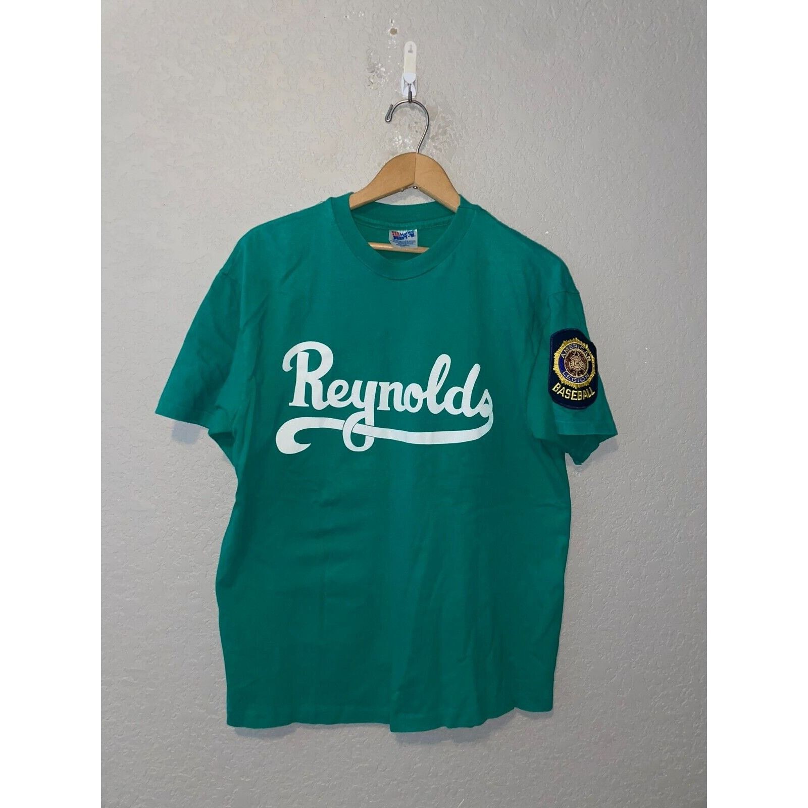 Hanes Vintage American Legion Baseball Shirt Reynolds Norman Tee L Size US L / EU 52-54 / 3 - 1 Thumbnail