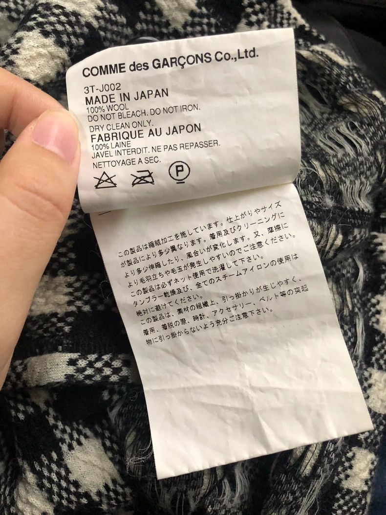 Comme des Garcons Comme Des Garcons Black and white woven plaid double-breas Size S / US 4 / IT 40 - 9 Thumbnail