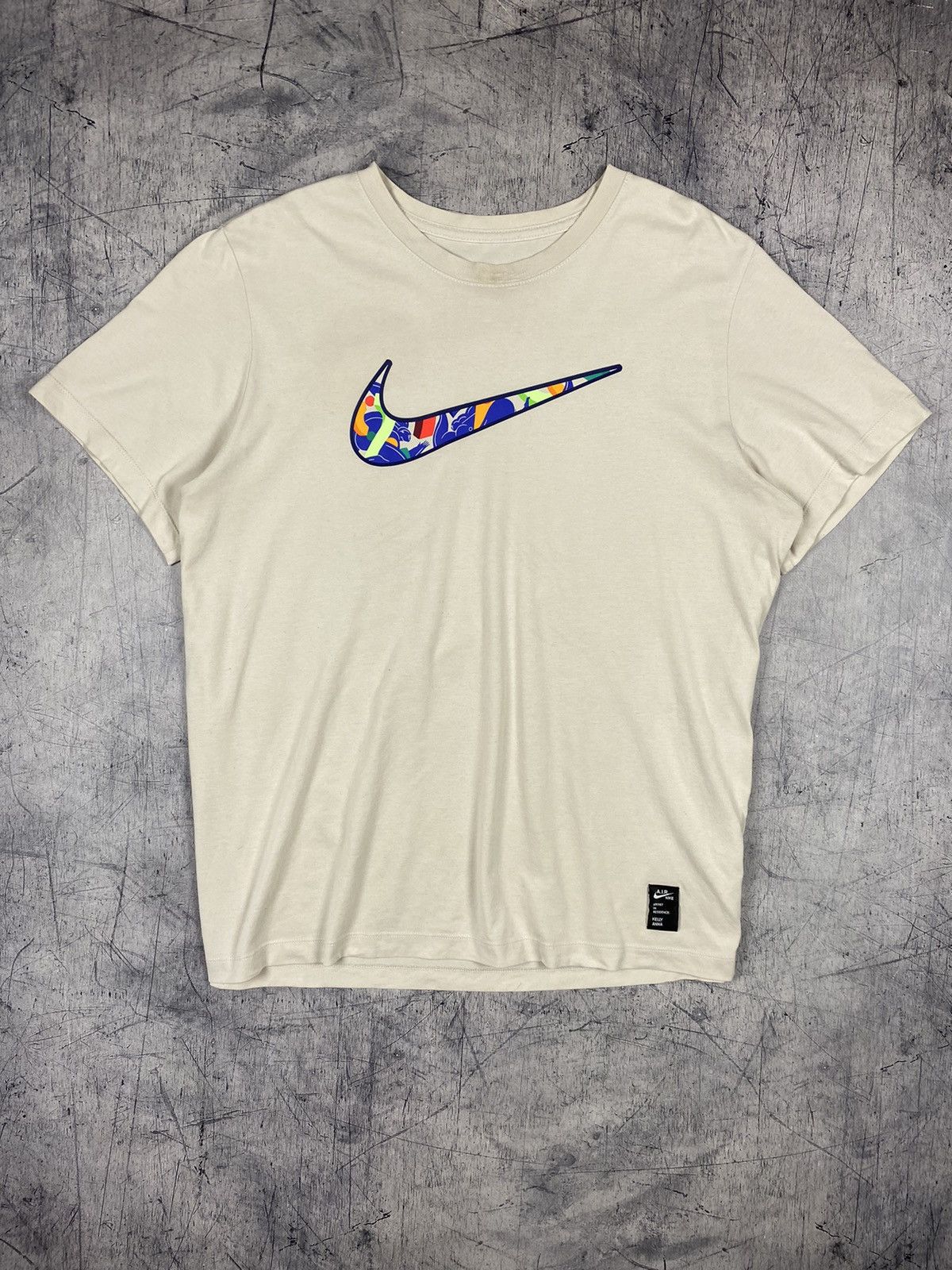 Designer × Nike Nike X Kelly Anna Designer Swoosh Big Logo Tee T Shirt Size US XL / EU 56 / 4 - 7 Thumbnail