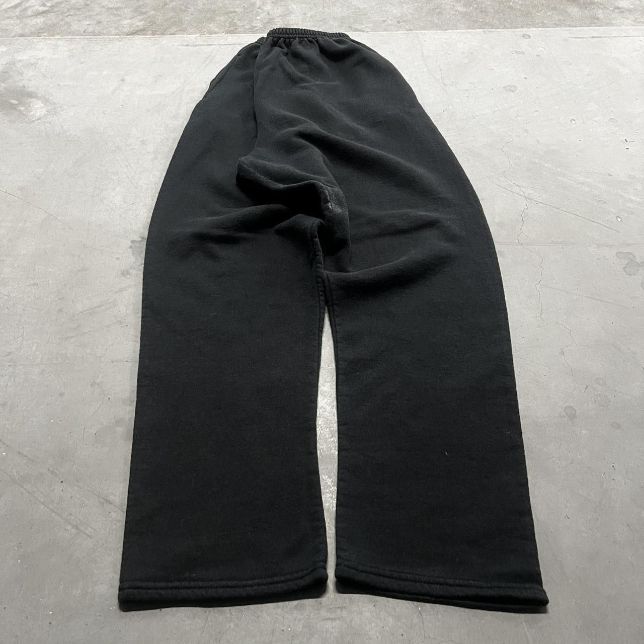 Japanese Brand × Vintage Vintage Y2K/2000s Black Grunge Sweatpants! Size US 36 / EU 52 - 2 Thumbnail