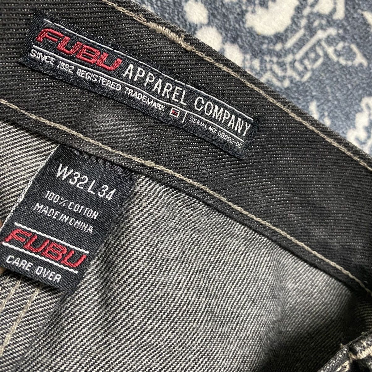 Fubu Vintage Fubu Denim Engineered Baggy Jeans Black Size US 33 - 22 Thumbnail