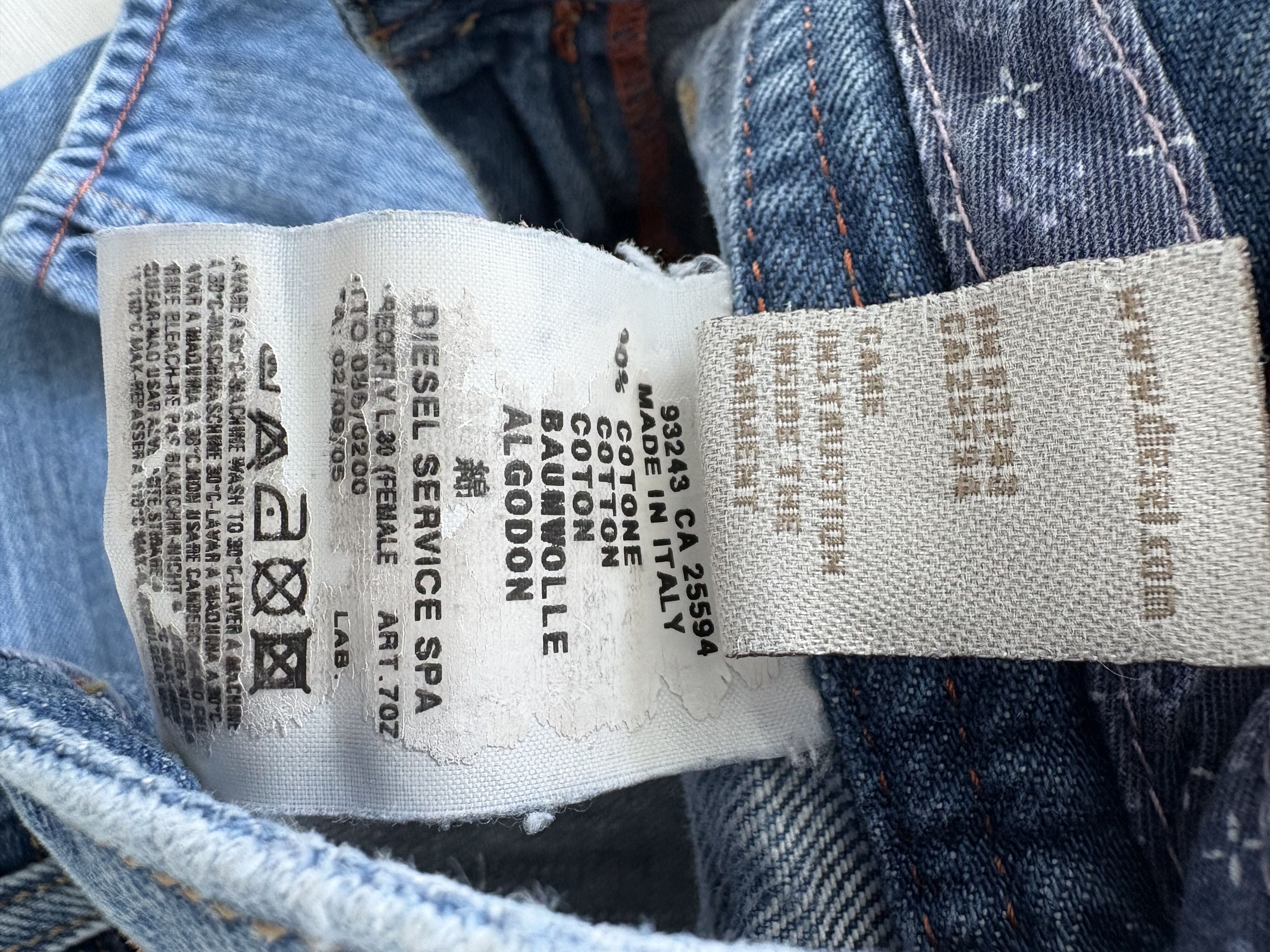 Diesel Diesel Reckfly Made in Italy Low Rise Jeans Size 27 Size 27" / US 4 / IT 40 - 8 Thumbnail