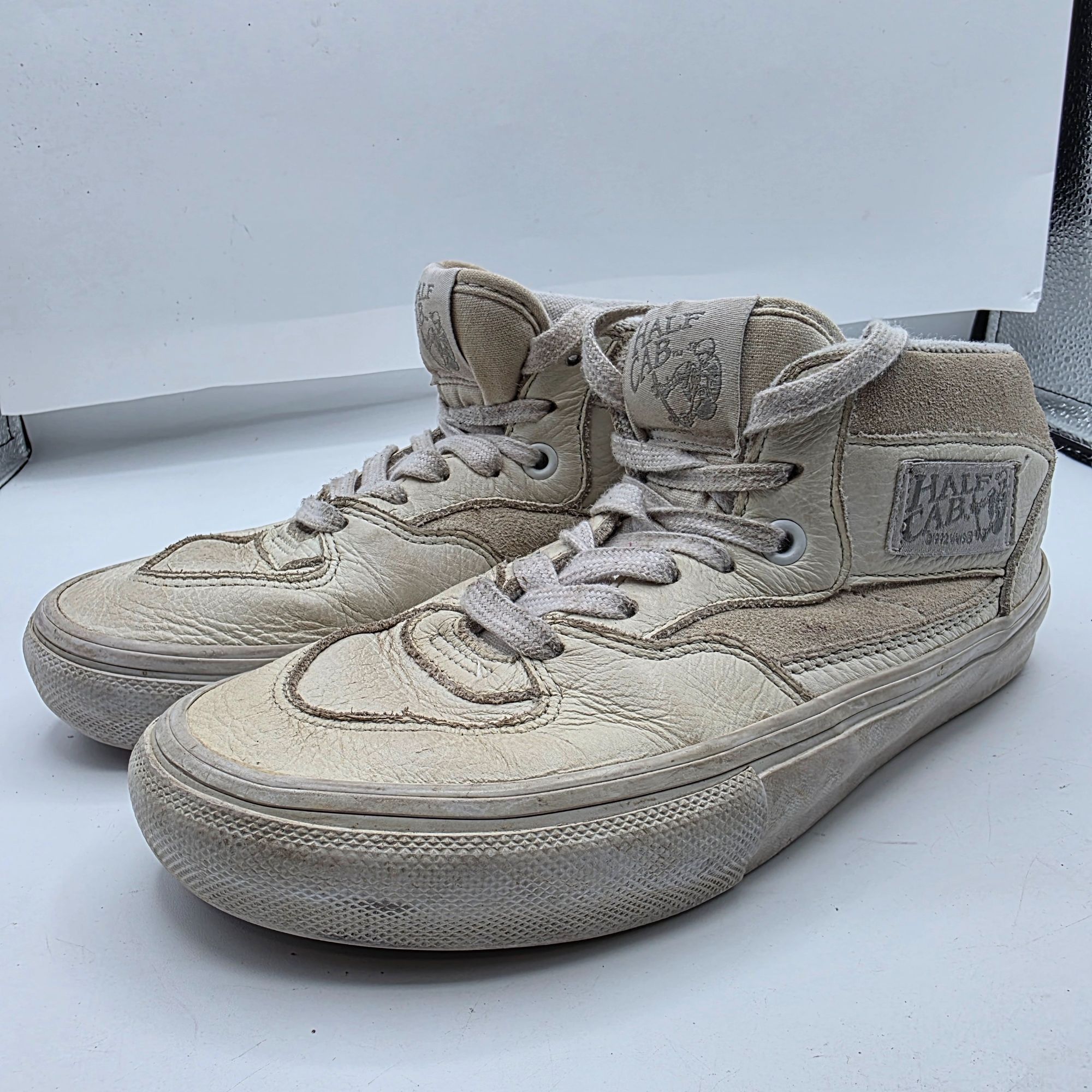 Vans Vans Half Cab Mens Size 5 White Sneaker Shoes Casual Skatebo Size US 5 / EU 37 - 3 Thumbnail