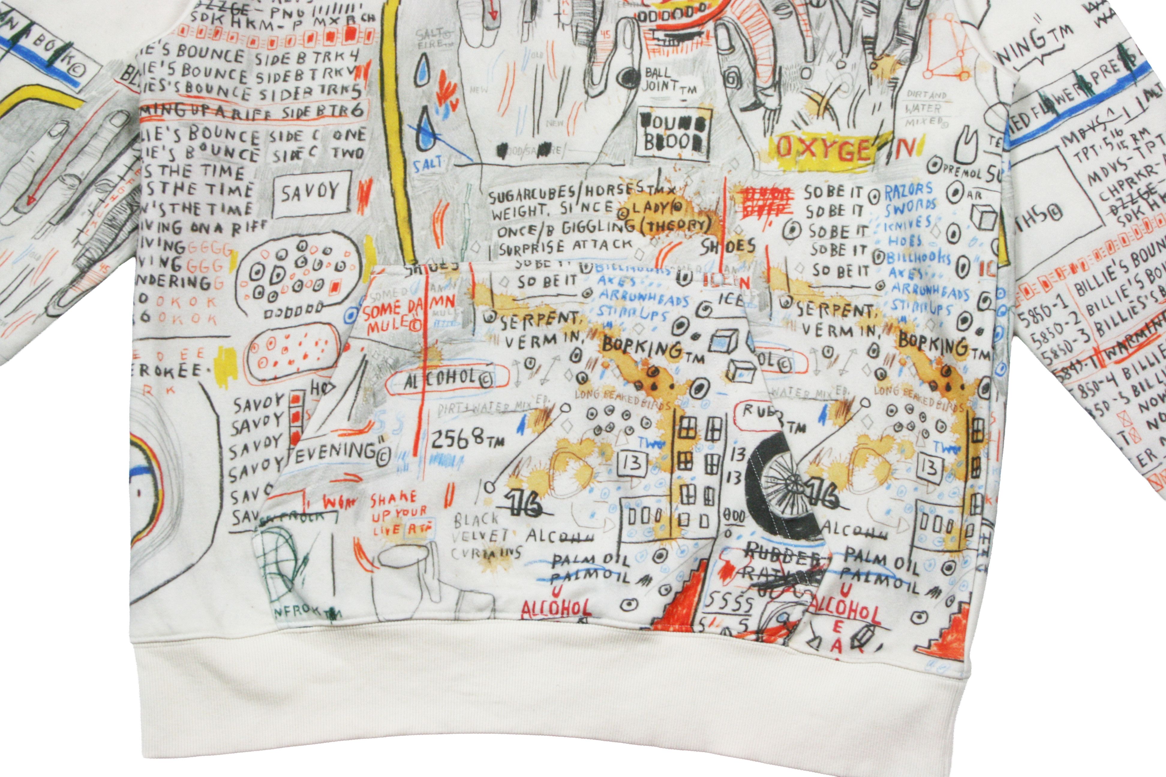 H&M × Jean-Michel Basquiat × Who Decides War Graffiti Printed Hoodie Size US L / EU 52-54 / 3 - 4 Thumbnail