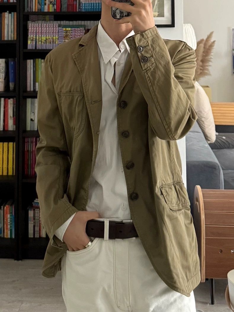 Yohji Yamamoto Yohji Yamamoto Yohji Yamamoto Jacket 2012SS Men's Design Size US L / EU 52-54 / 3 - 2 Thumbnail