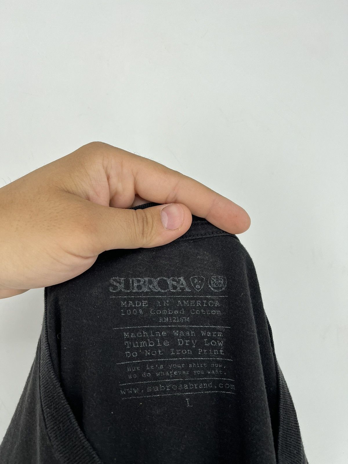 Band Tees × Vintage Vintage Subrosa Nun Skeleton Heavy Metal Band Skull Size US L / EU 52-54 / 3 - 9 Thumbnail