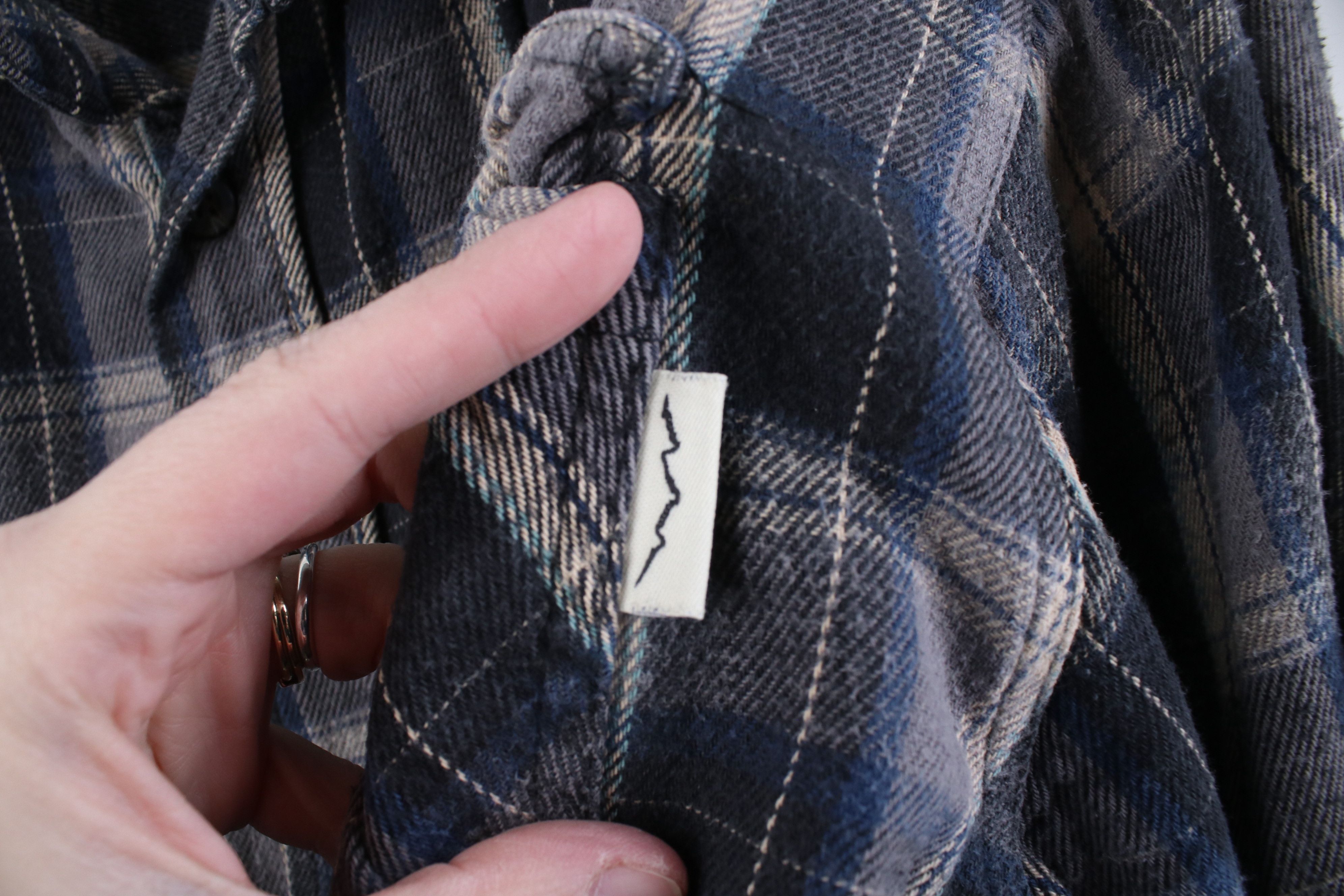 Vintage Vintage 90s Y2K Streetwear Heavy Flannel Button Shirt Plaid Size US L / EU 52-54 / 3 - 4 Thumbnail