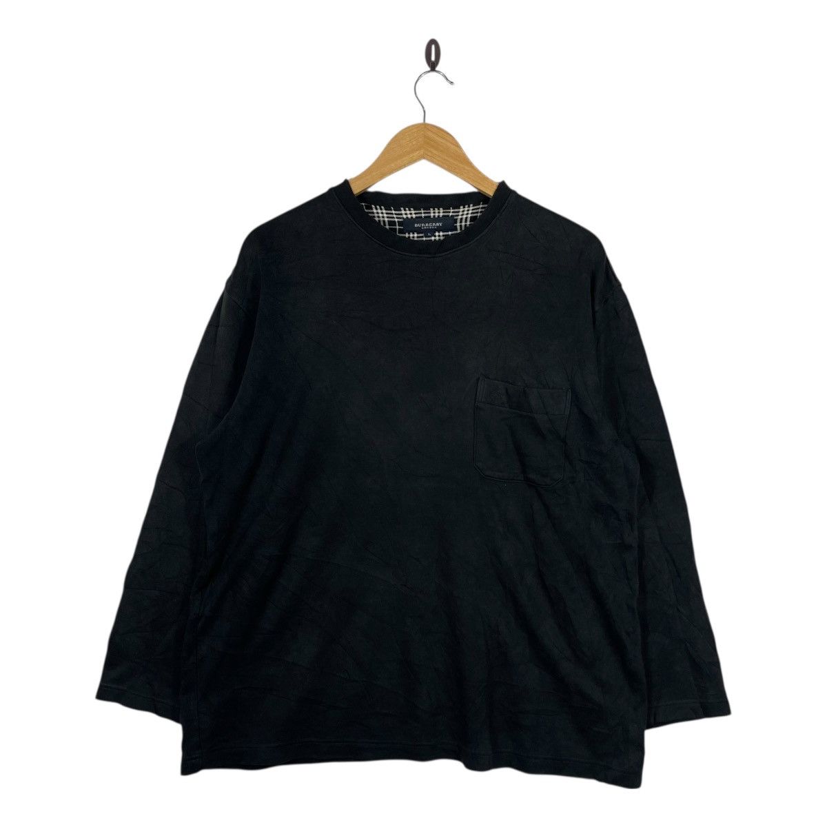 Burberry Burberry London Made in Japan Pocket Long Sleeve T-Shirt Size US L / EU 52-54 / 3 - 1 Thumbnail