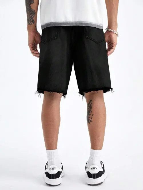 Jean × Vintage Vintage RAW washed Shorts Jorts jeans ripped Size US 31 - 2 Thumbnail