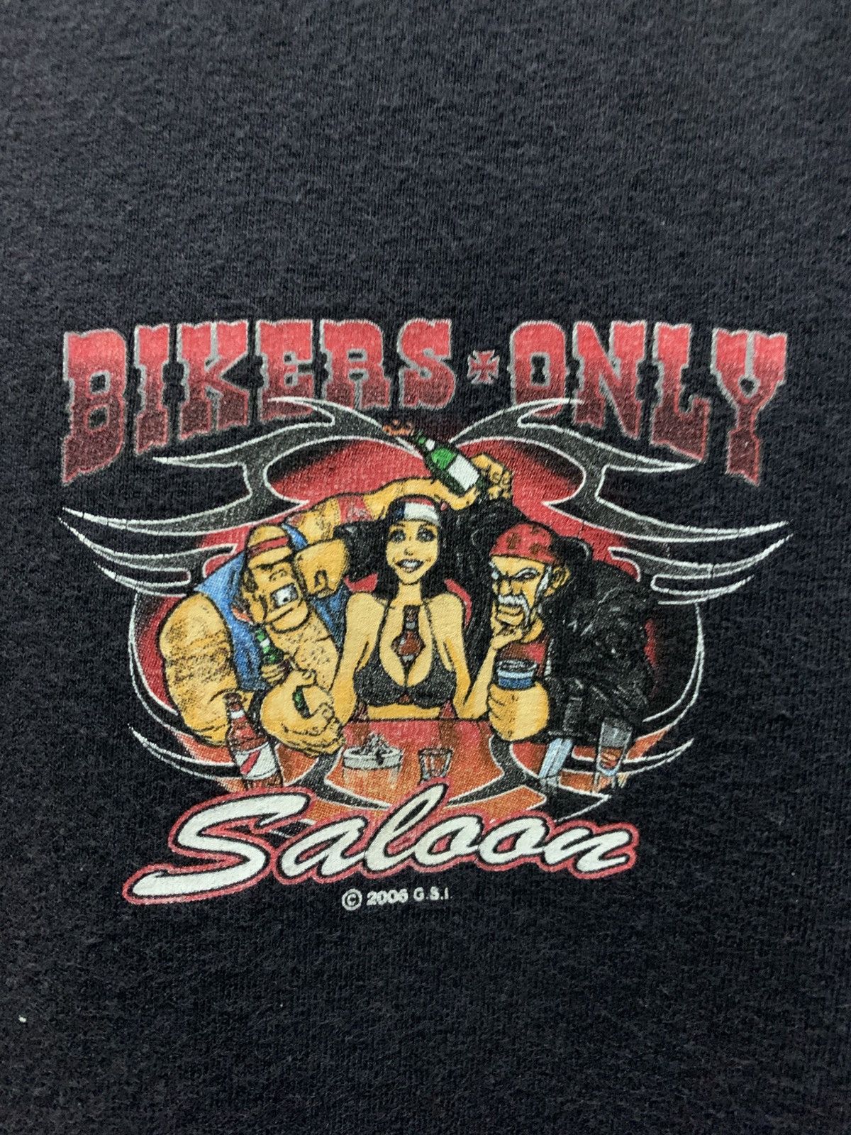 Vintage Vintage y2k Erotic Nudes Bikers Tee Size US L / EU 52-54 / 3 - 4 Thumbnail