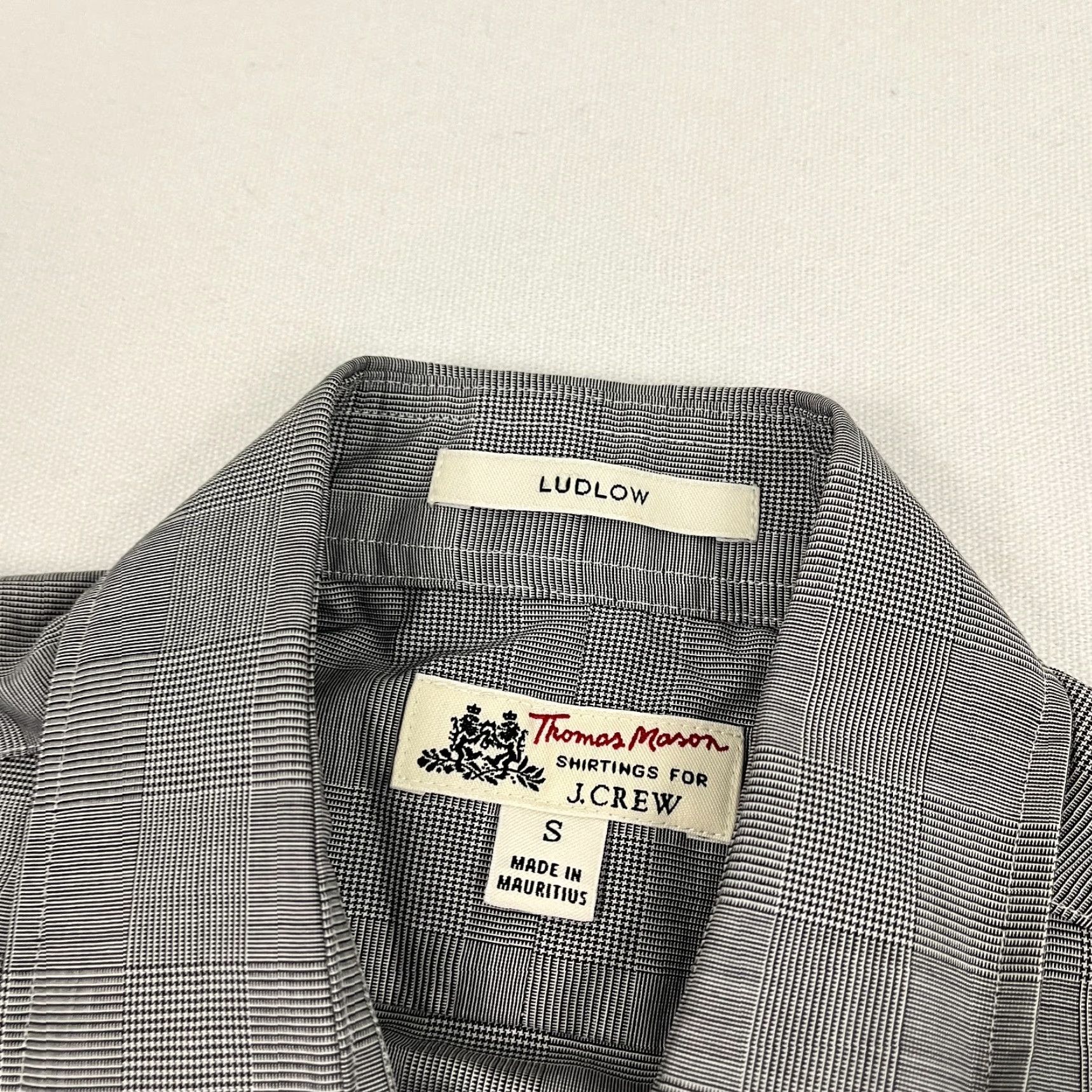 J.Crew J.CREW Ludlow Button-Up Shirt Mens S Gray Glen Check Plaid Casual Pattern Vintage No Size US S / EU 44-46 / 1 - 2 Thumbnail