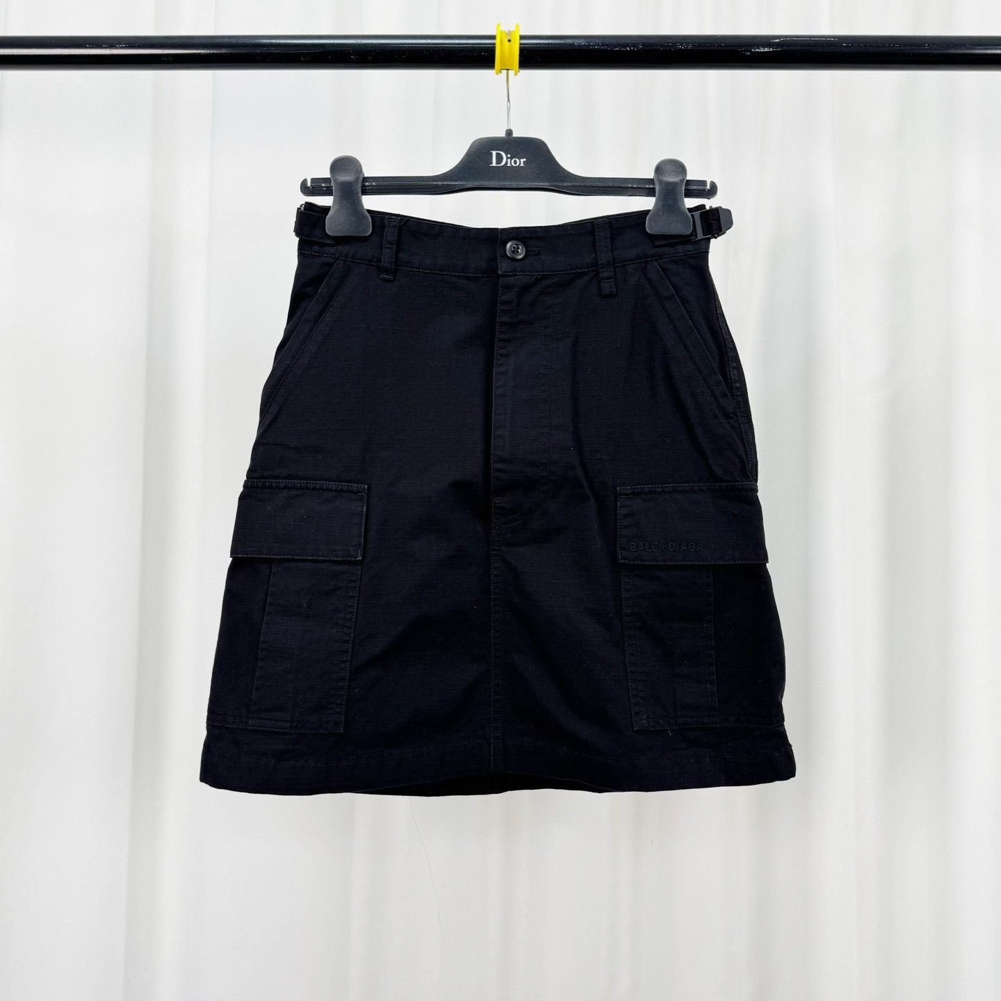Balenciaga Balenciaga New Embroidered Letter Denim Skirt Size 34" / US 12 / IT 48 - 1 Thumbnail