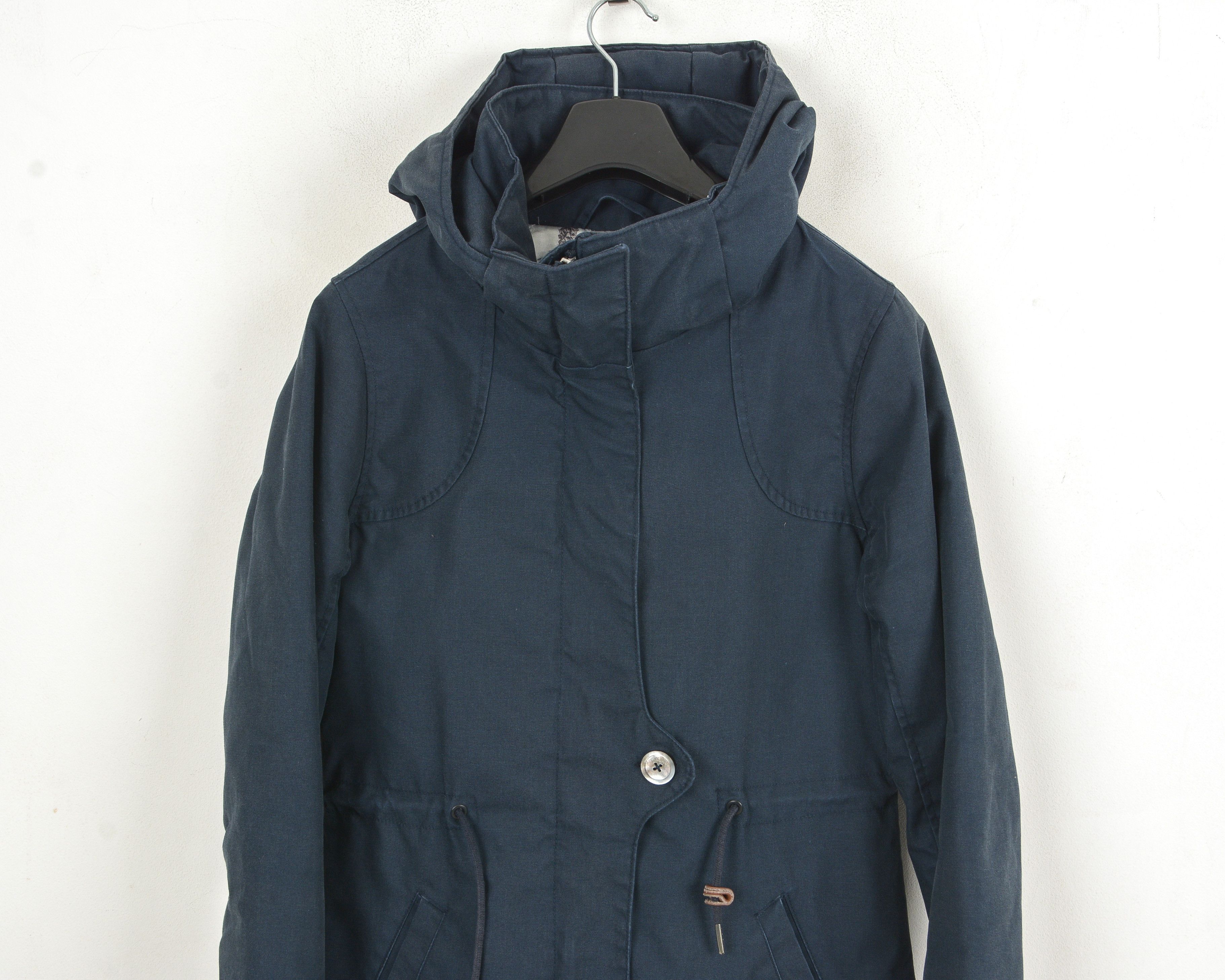 ELVINE DuPont ComforMax Women S Hooded Parka Coat Zip Up Jacket Top Size S / US 4 / IT 40 - 2 Thumbnail