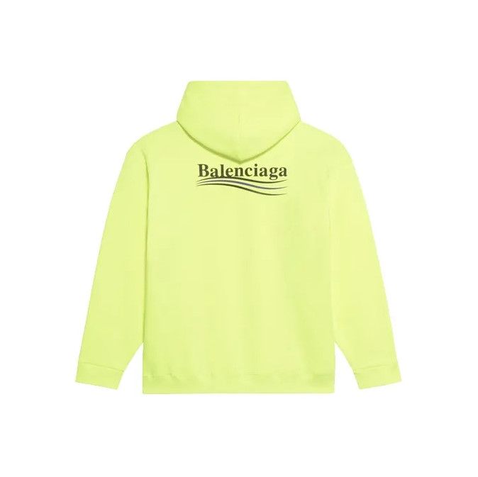 Balenciaga Balenciaga Neon Yellow Logo Long Sleeve Sweatshirt Size US M / EU 48-50 / 2 - 1 Thumbnail