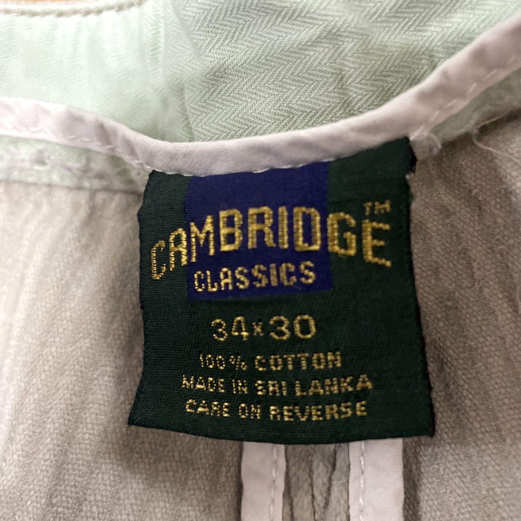 Vintage VINTAGE Cambridge Classics Men Corduroy Pants 34x28 Cream Grunge Y2K Straight Casual Autumn Winter 34 Mens Size US 34 / EU 50 - 5 Thumbnail
