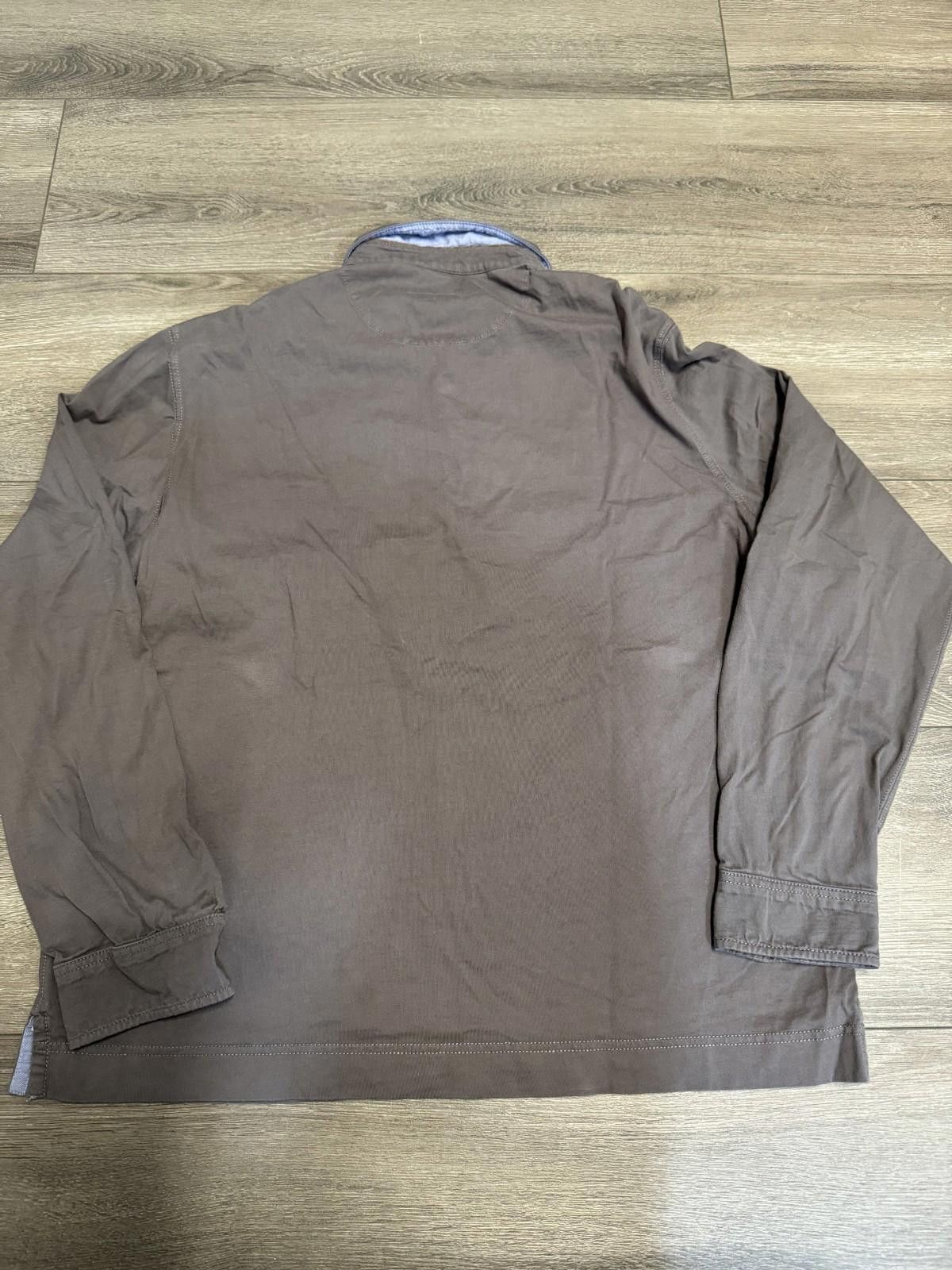 Massimo Dutti Massimo Dutti Long Sleeve Polo Shirt Men’s Grey Casual Fit Size US XL / EU 56 / 4 - 2 Thumbnail
