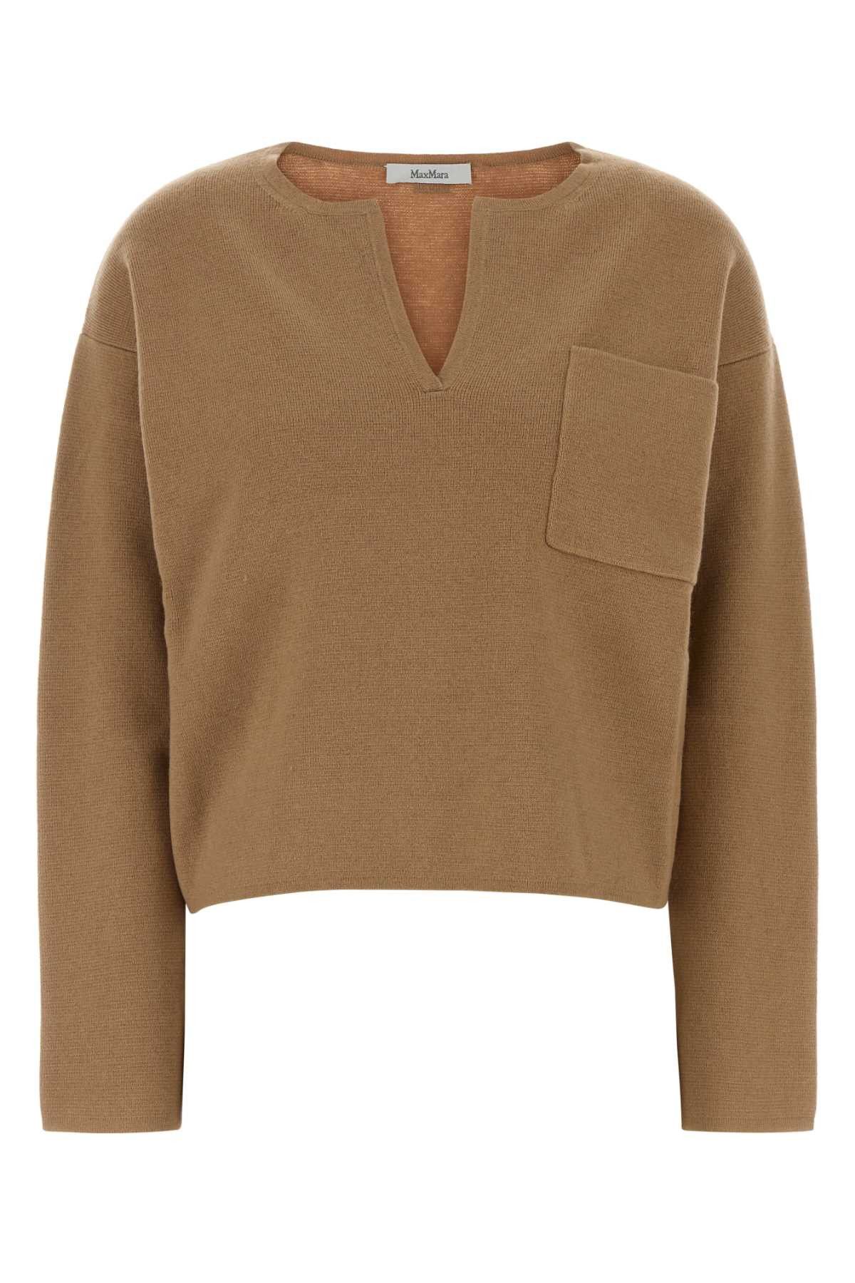 Max Mara Camel Wool Blend Zibello Sweater Size XS / US 0-2 / IT 36-38 - 1 Thumbnail
