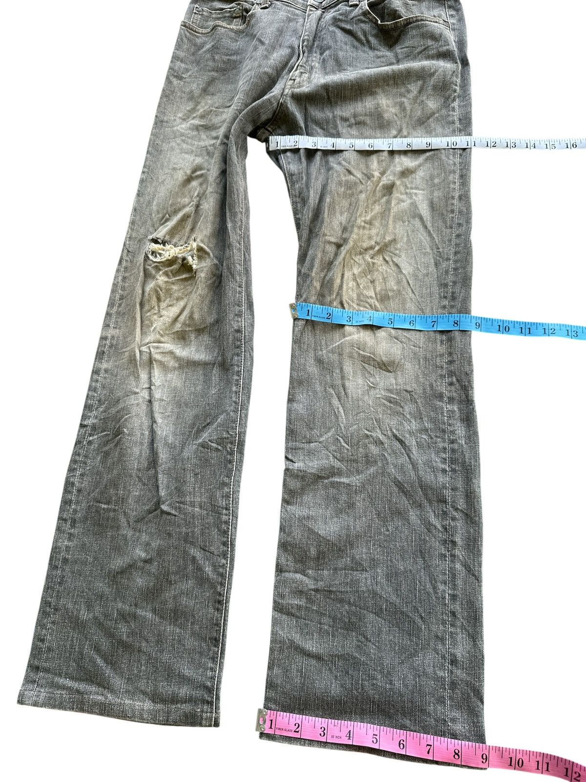 Kapital Vintage Big John Distress Denim 32x41. Size US 32 / EU 48 - 3 Thumbnail