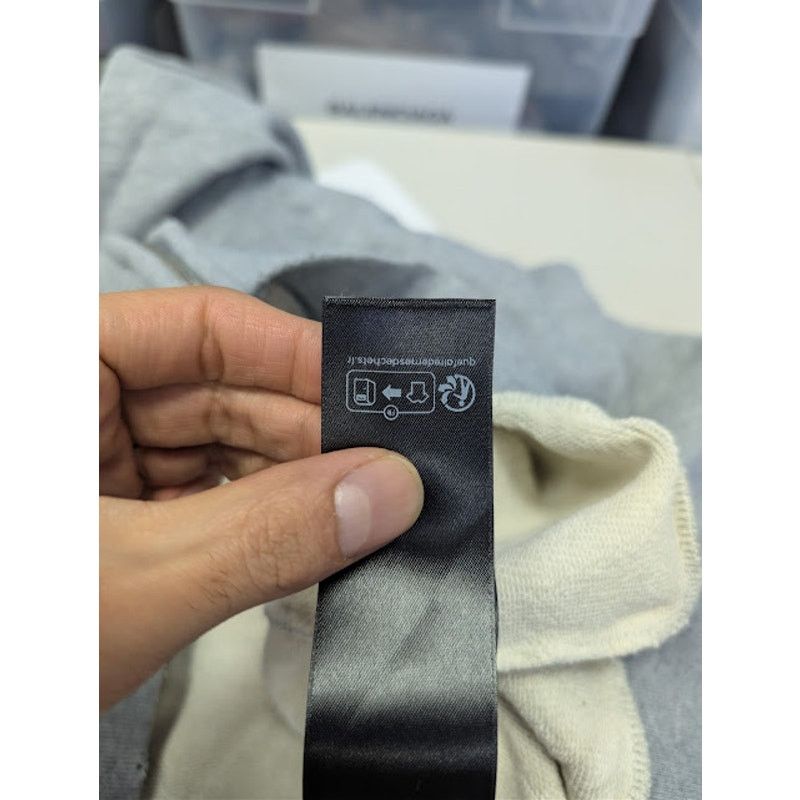 Balenciaga o1rshd1 Q:2 / Planet Earth Molleton Arch Zip-Up Hoodie Grey Size US M / EU 48-50 / 2 - 21 Thumbnail