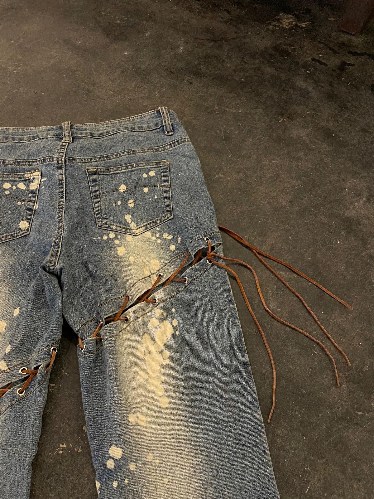 Hysteric Glamour Y2k Winkwink laced ifsixwasnine flare jeans Size 29" - 9 Thumbnail