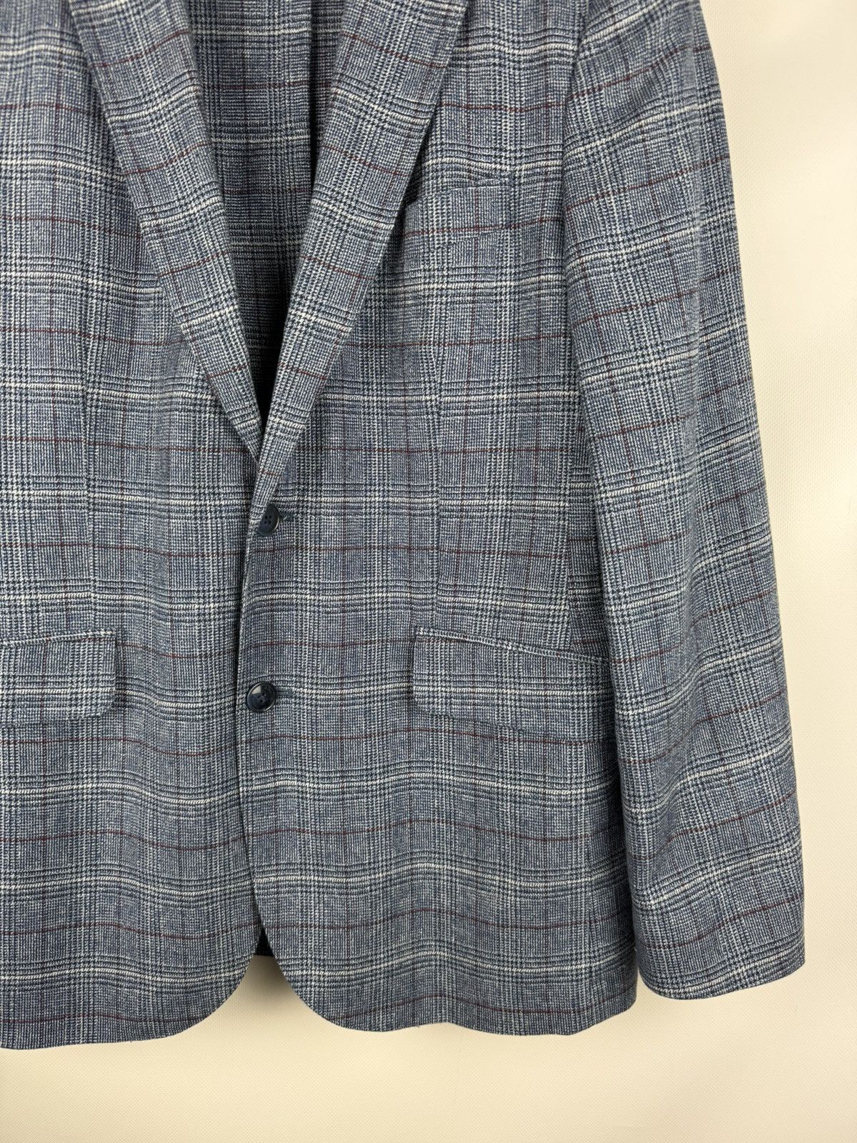Hackett Hackett Cotton Linen Strch Pow CC Half Lined Blazer Jacket Size 40R - 6 Thumbnail