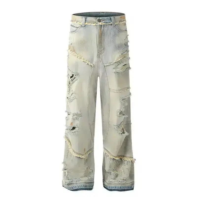 Japanese Brand Streetwear Washed Hole Ripped Y2k Jeans Size US 34 / EU 50 - 5 Thumbnail